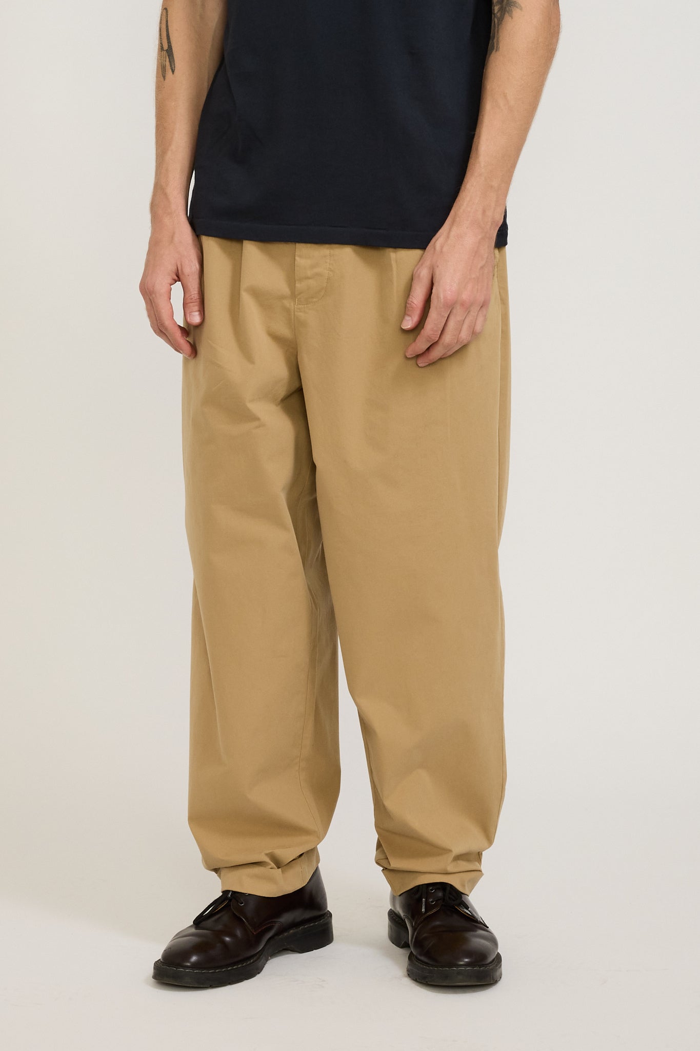 Pleated front khaki pants online
