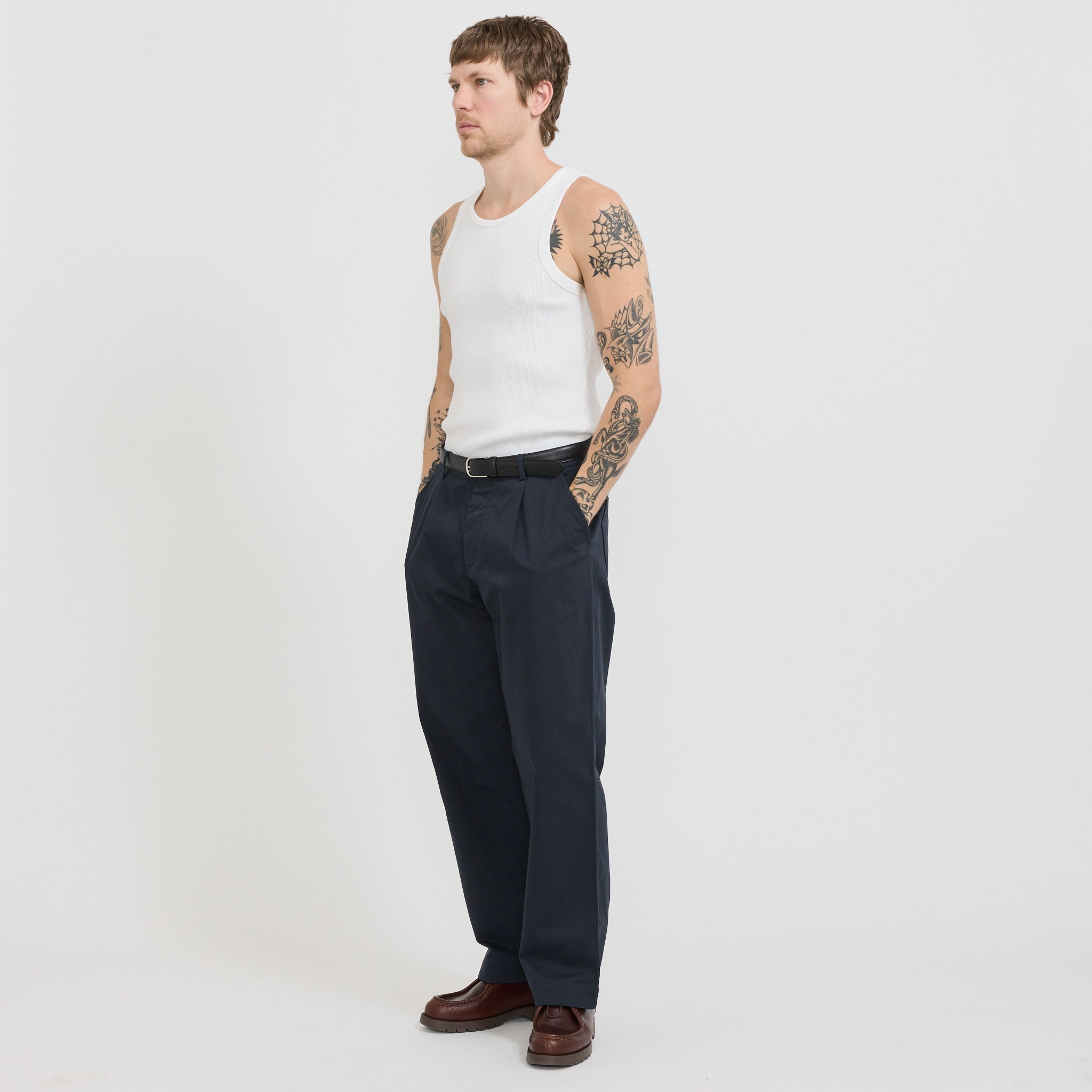 Iconic Ribbed Cotton Tank Top White