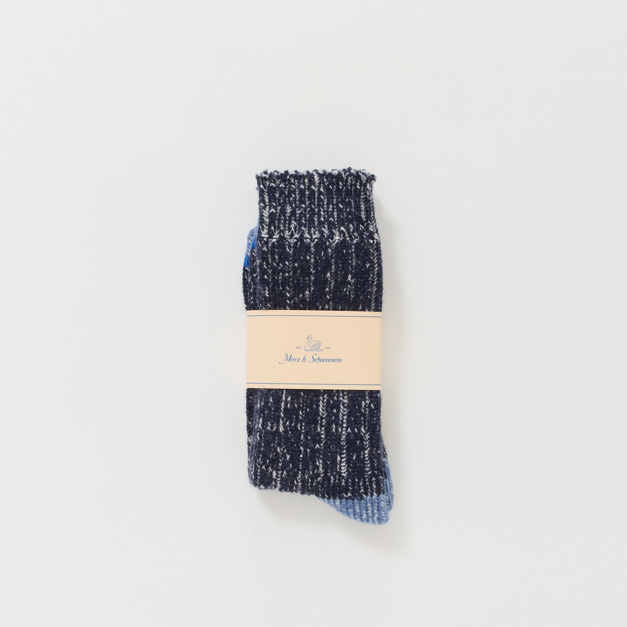 Extra-Fine Merino Wool Socks Ink/Nature