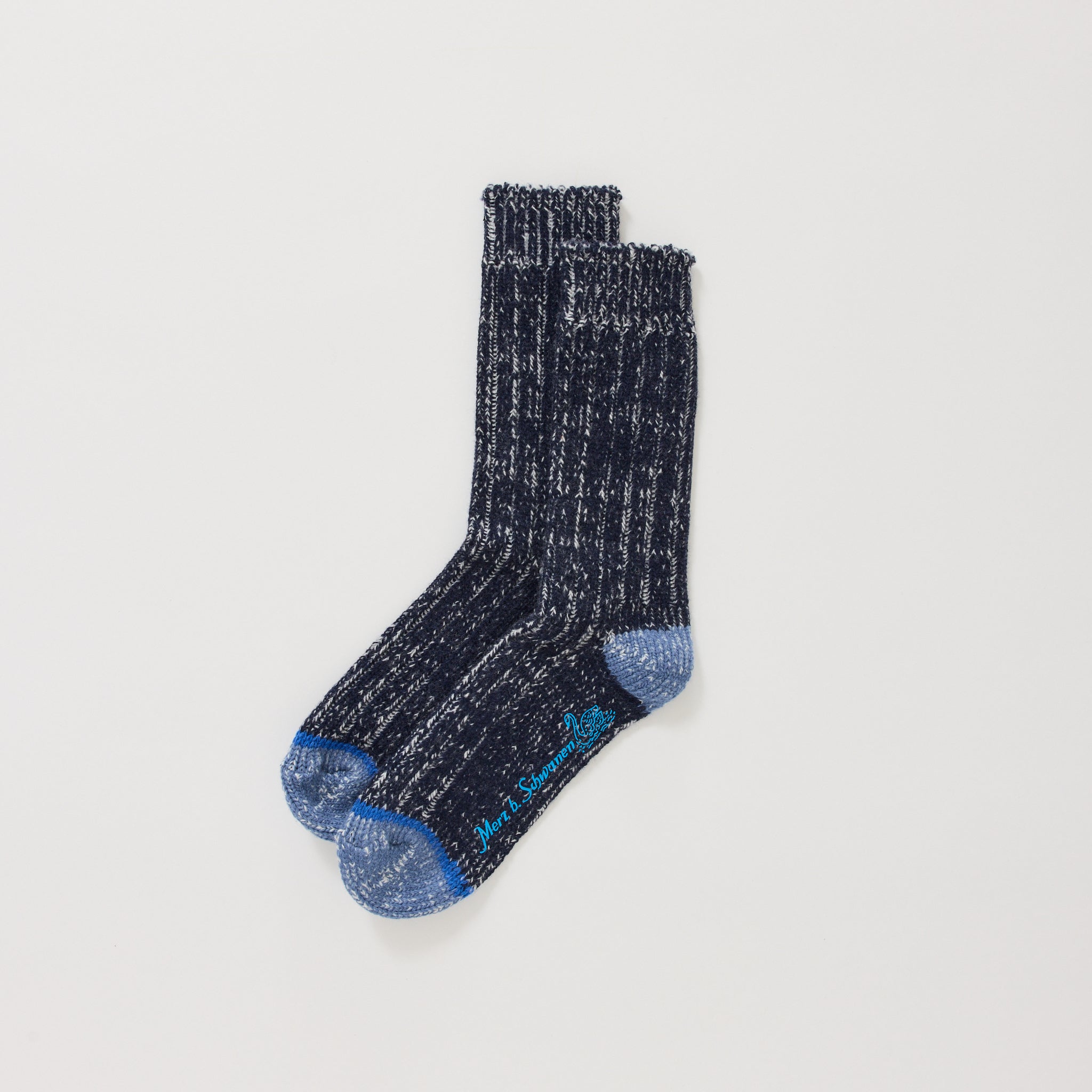 Extra-Fine Merino Wool Socks Ink/Nature