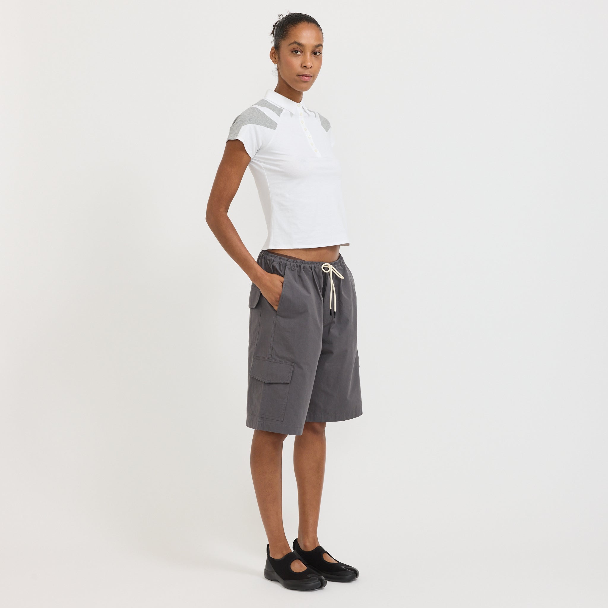 Paige Polo Tee White