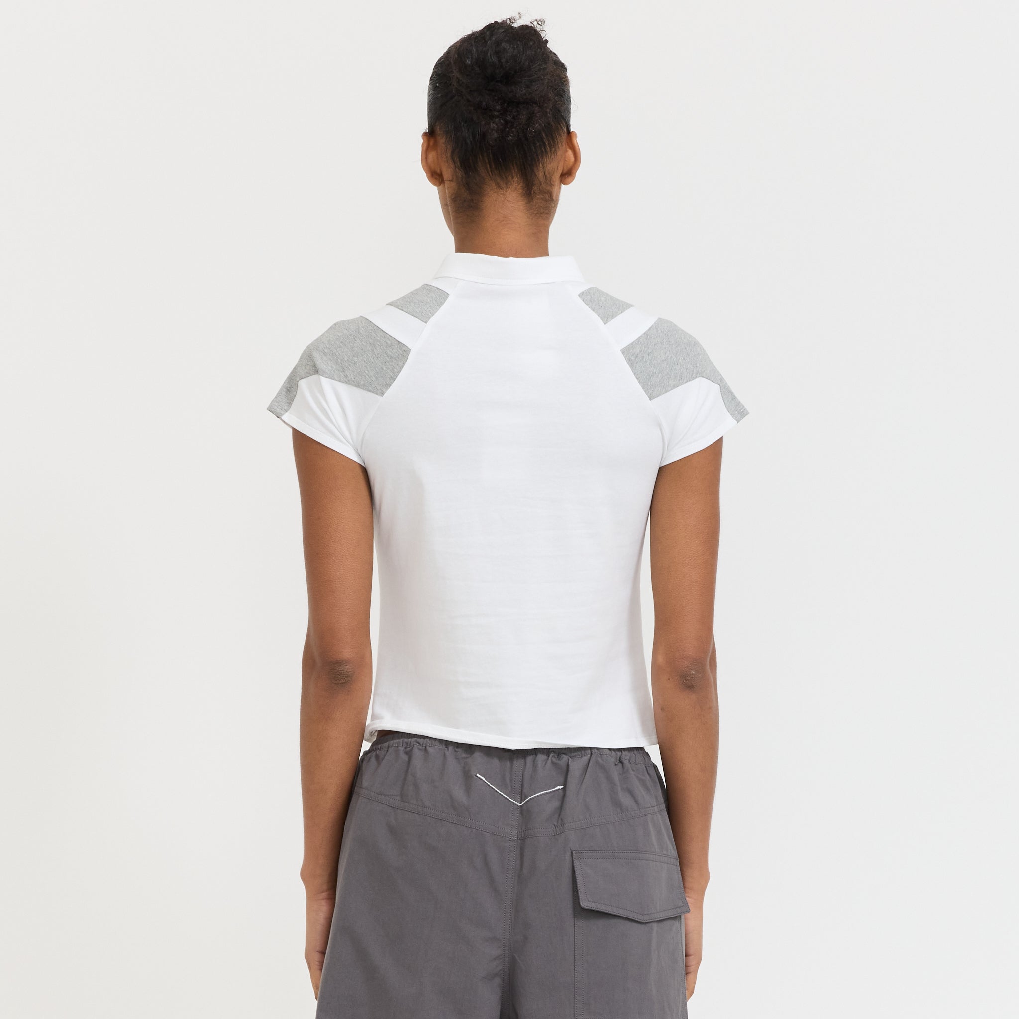 Paige Polo Tee White