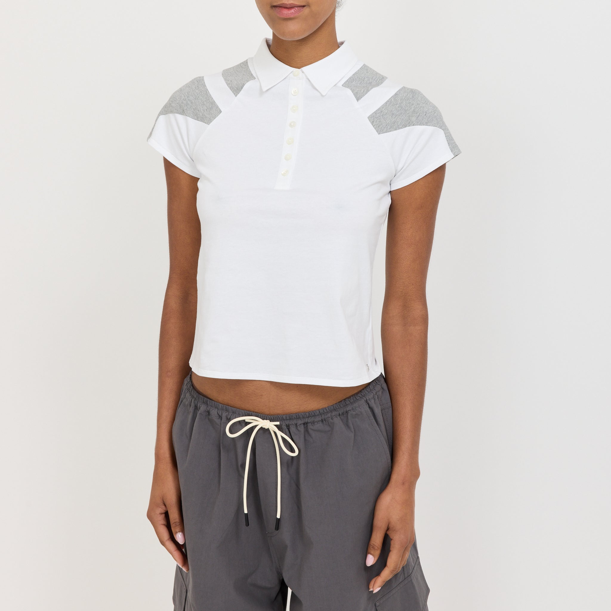 Paige Polo Tee White