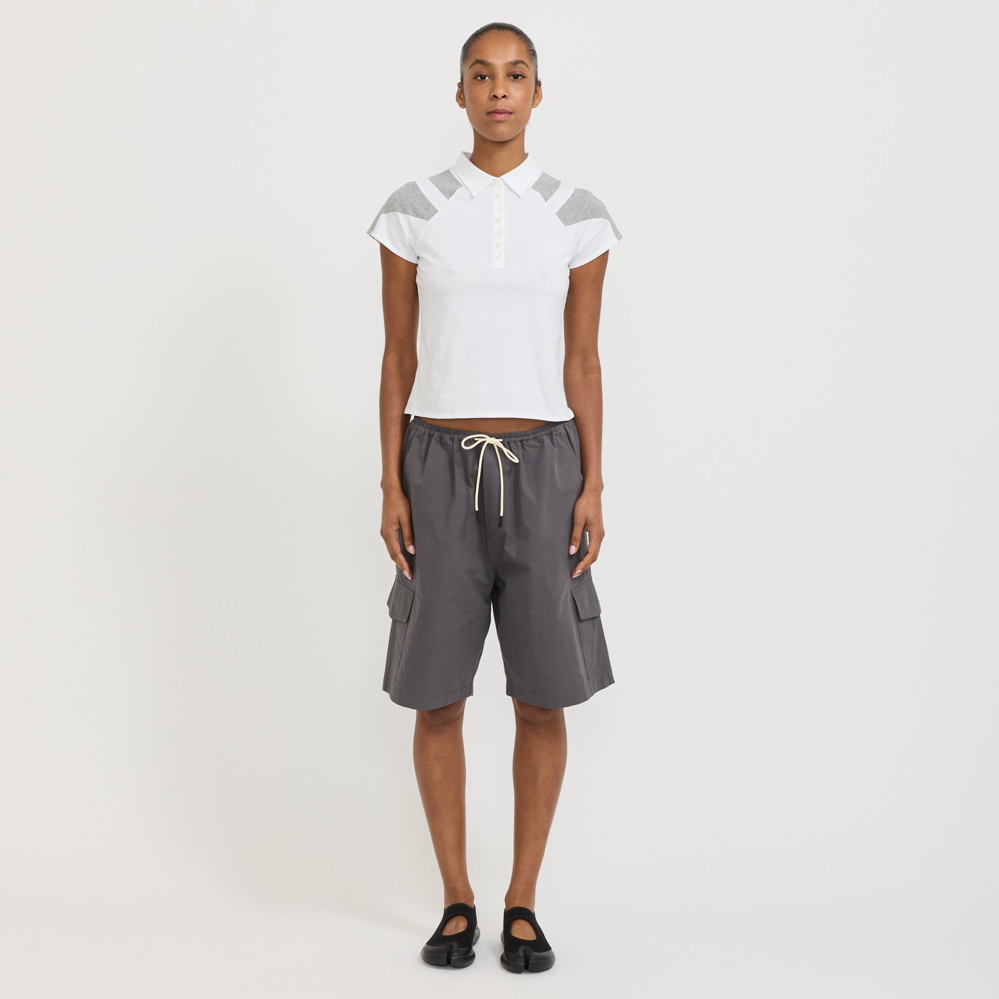 Paige Polo Tee White