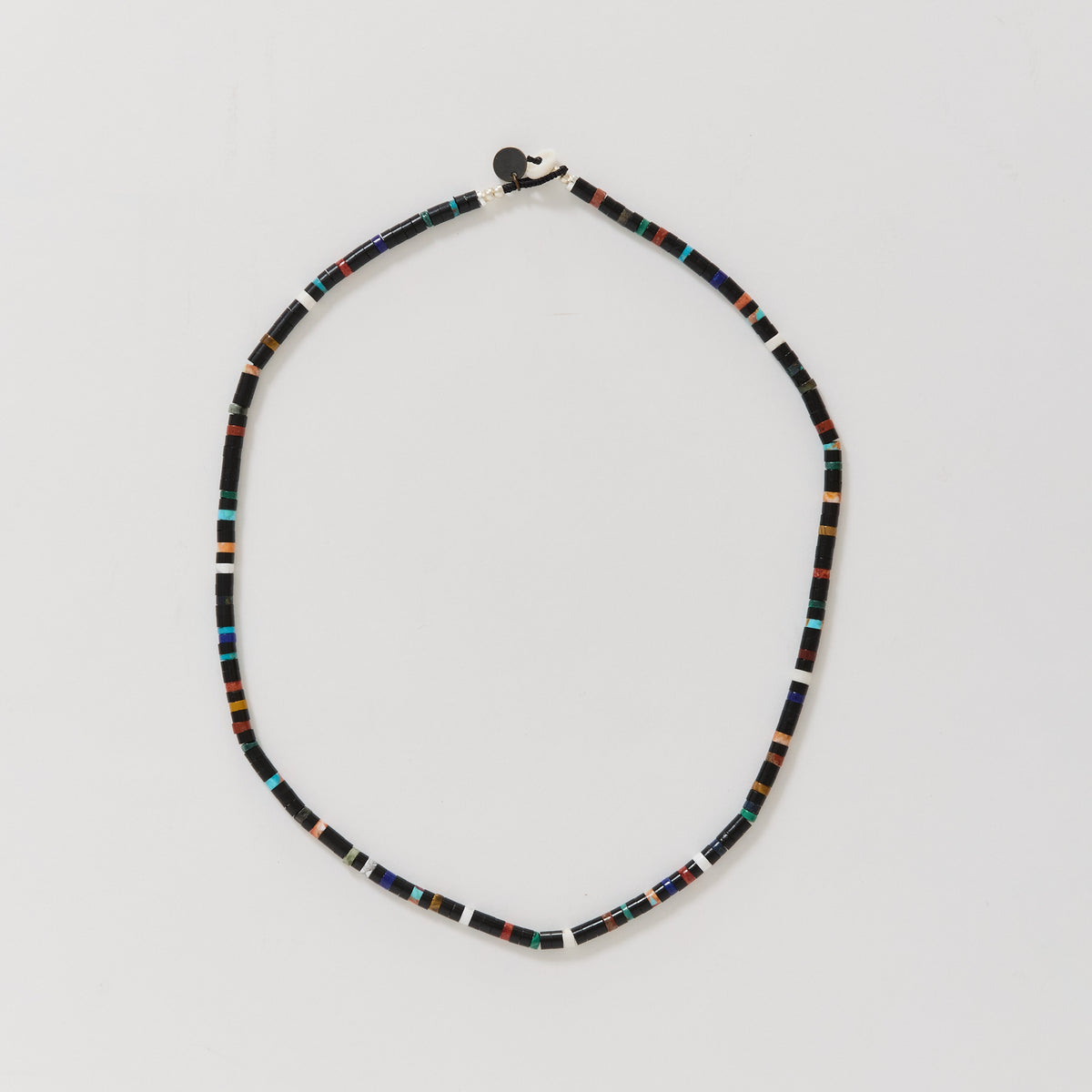 Heishi Beads Necklace Jet Multi