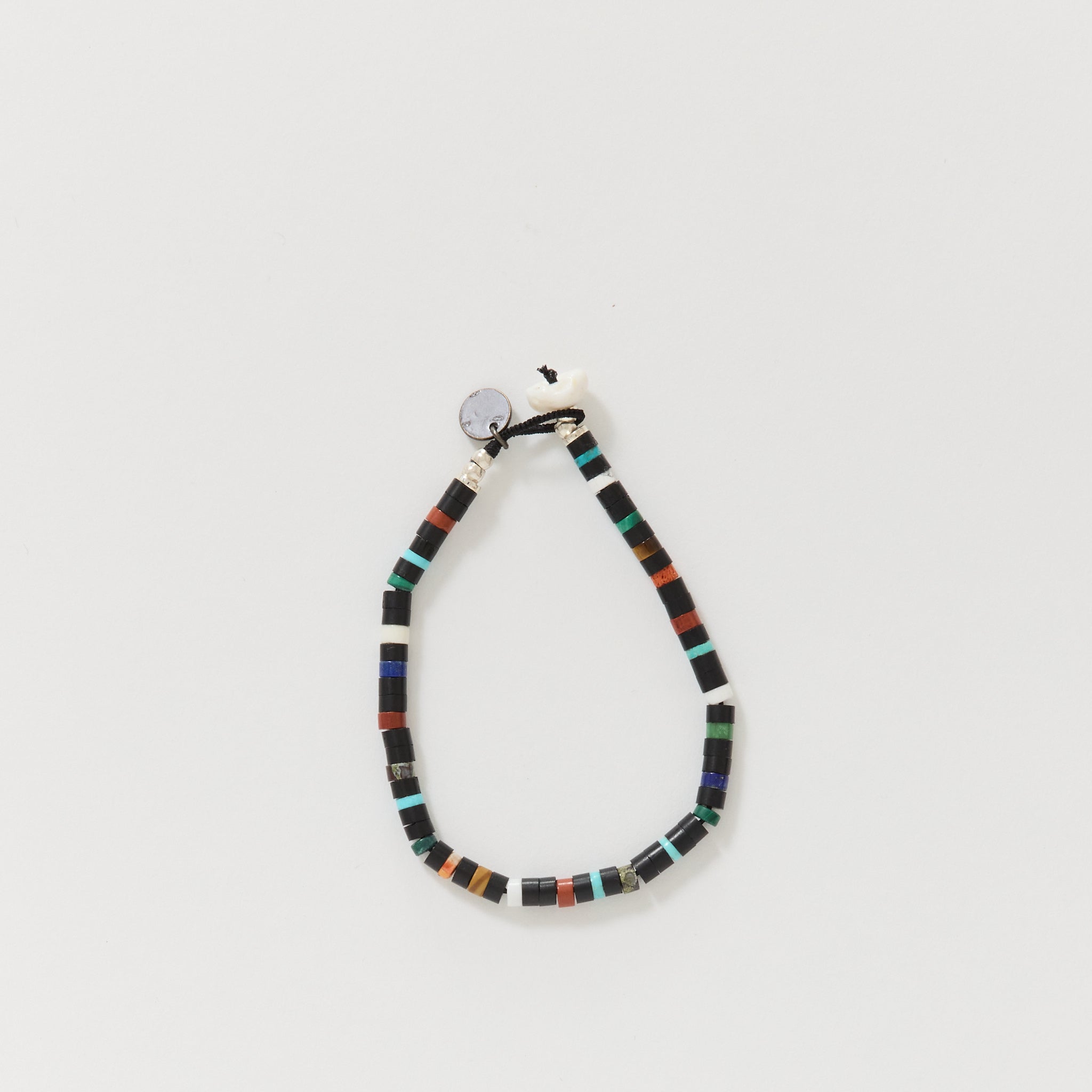 Heishi Beads Bracelet Jet Multi