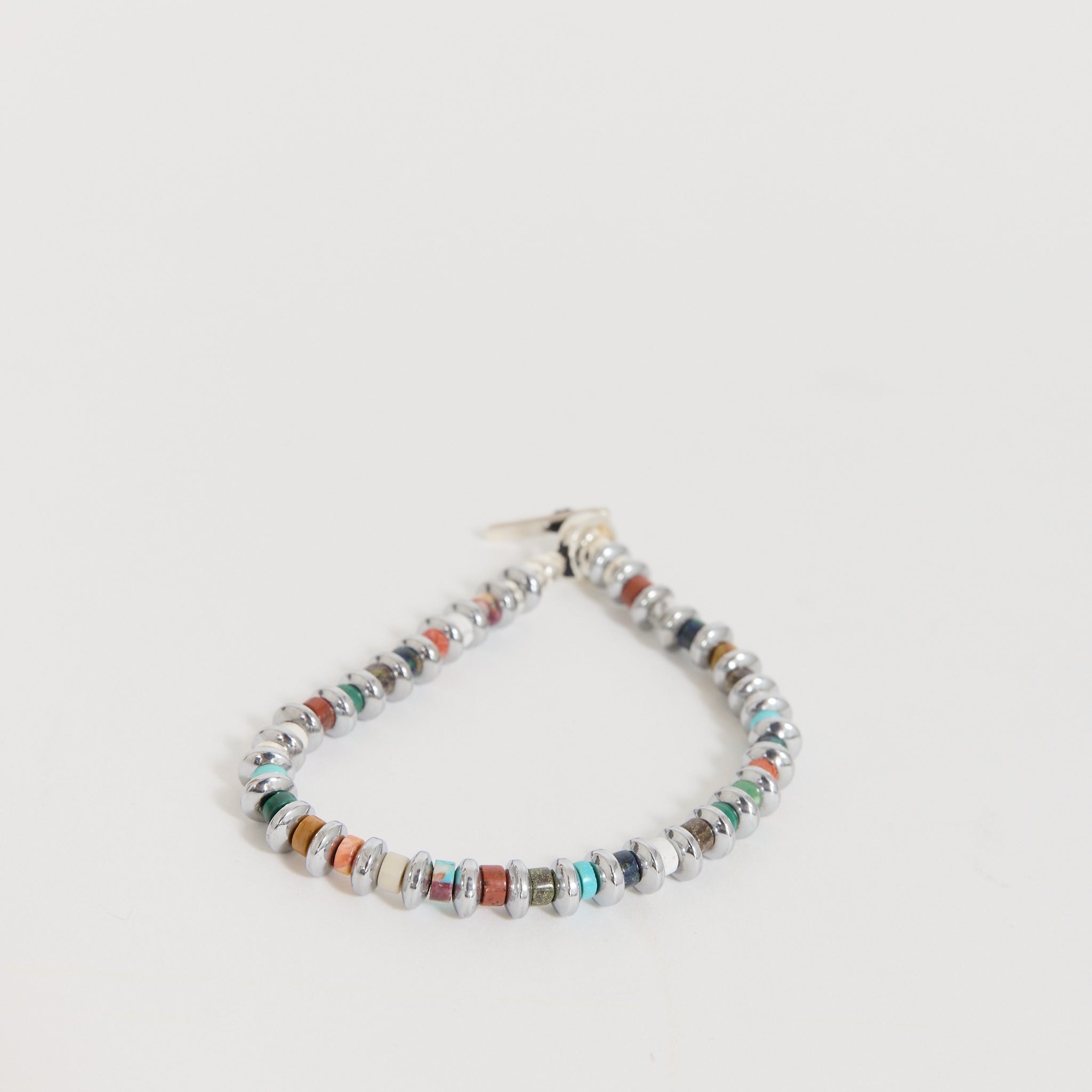 Hematite Roundel Bracelet Multi