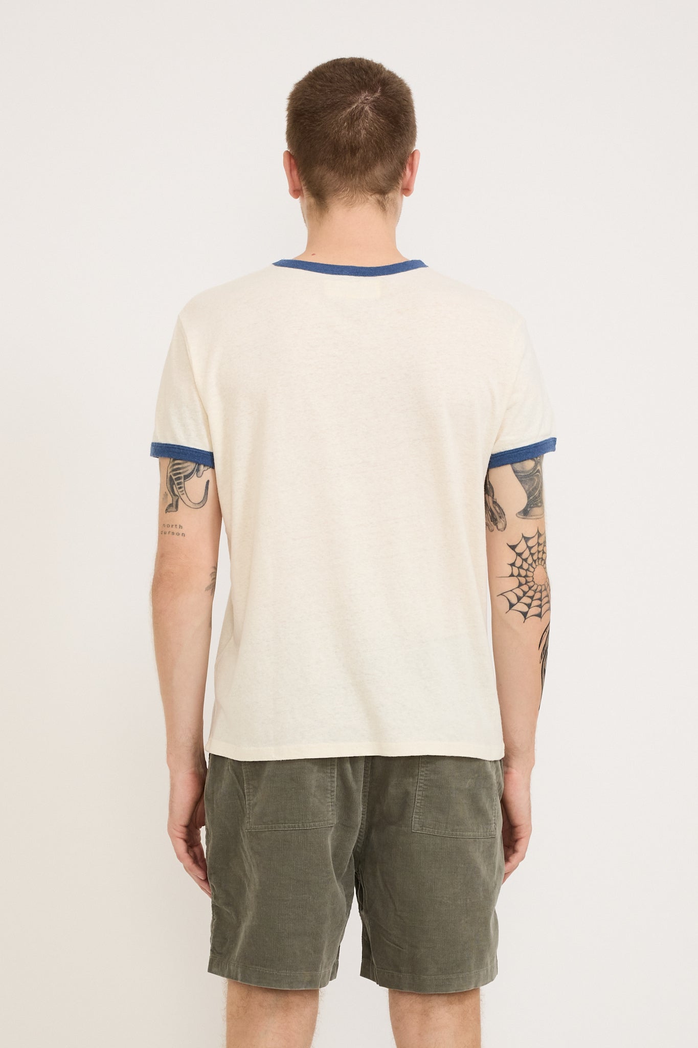 Mollusk | Hemp Ringer Tee Natural/Navy | Maplestore