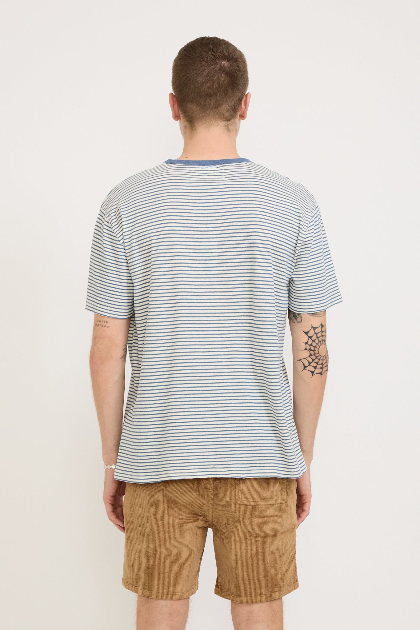 Mollusk | Hemp Tee Natural/Indigo Stripe | Maplestore