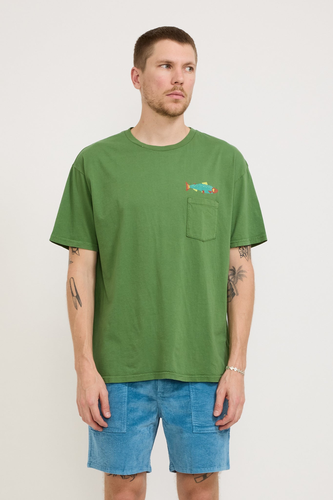 Mollusk | Hot Salmon Tee True Green | Maplestore