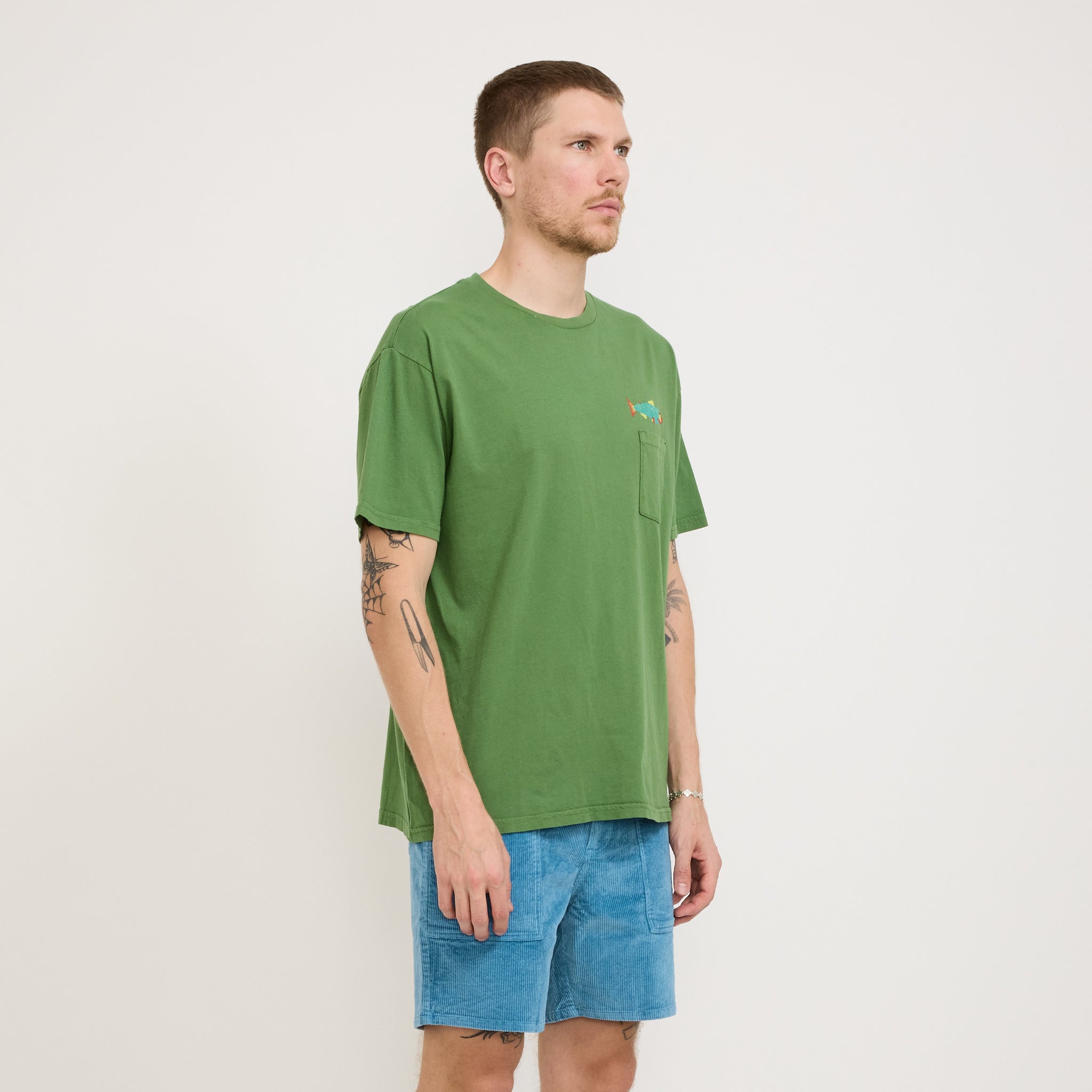 Mollusk | Hot Salmon Tee True Green | Maplestore
