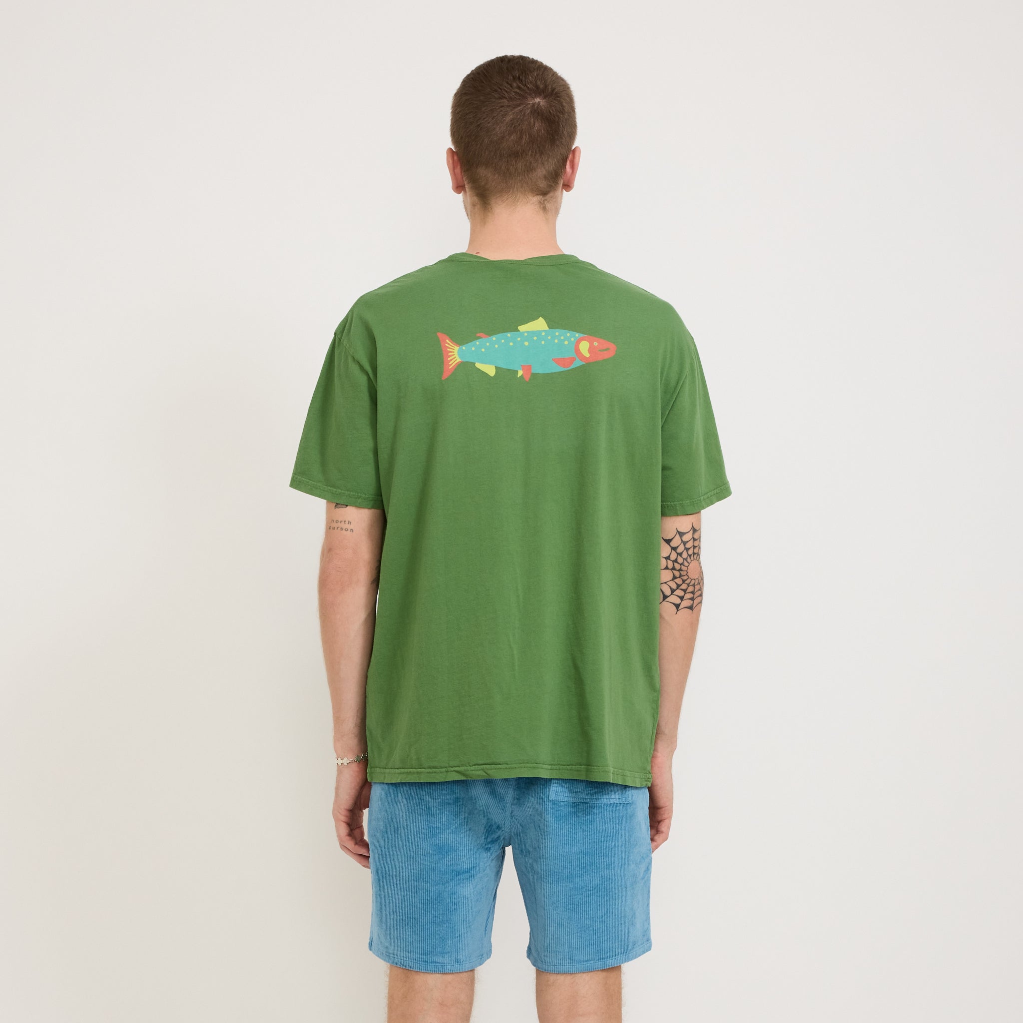 Hot Salmon Tee True Green