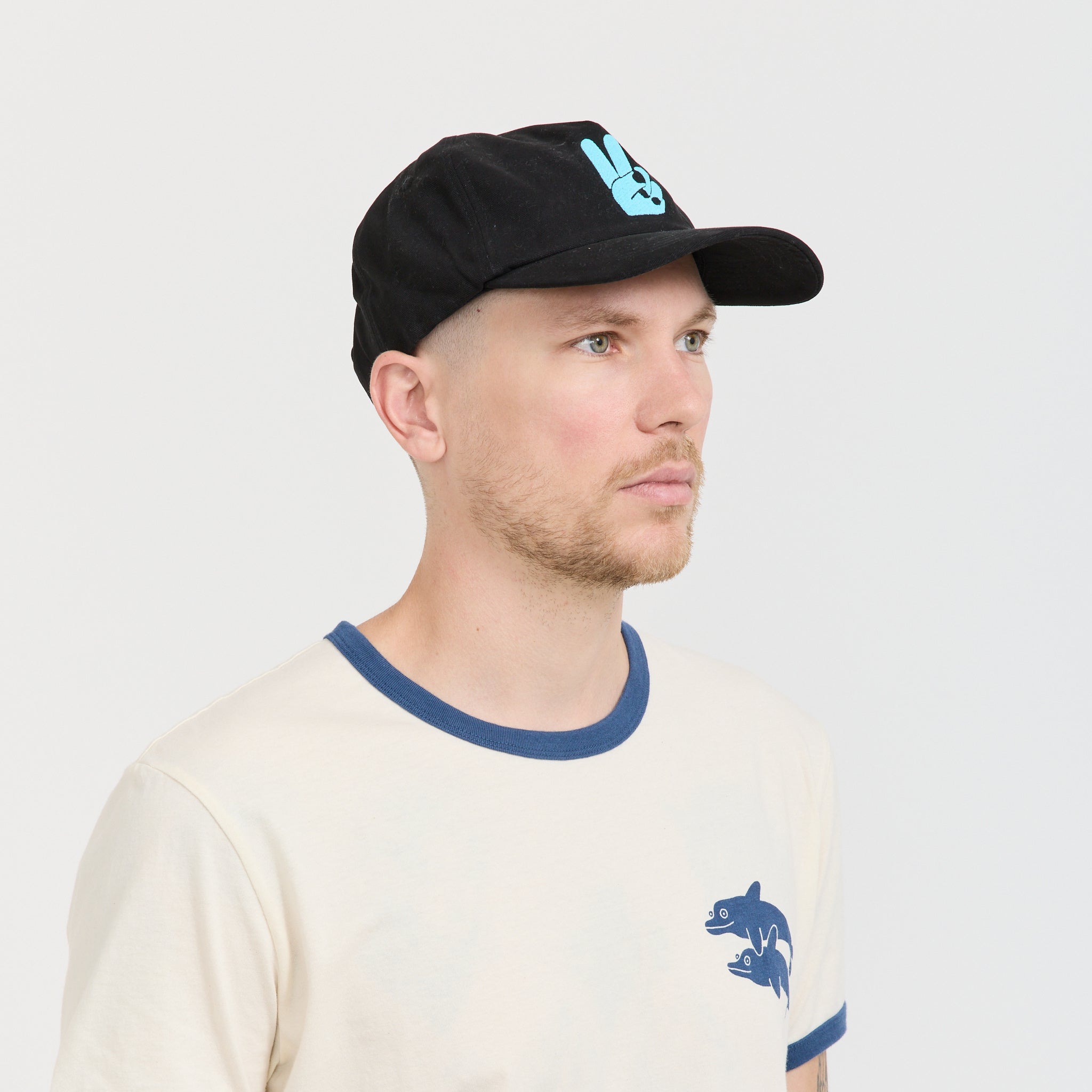 Peace Hat Faded Black