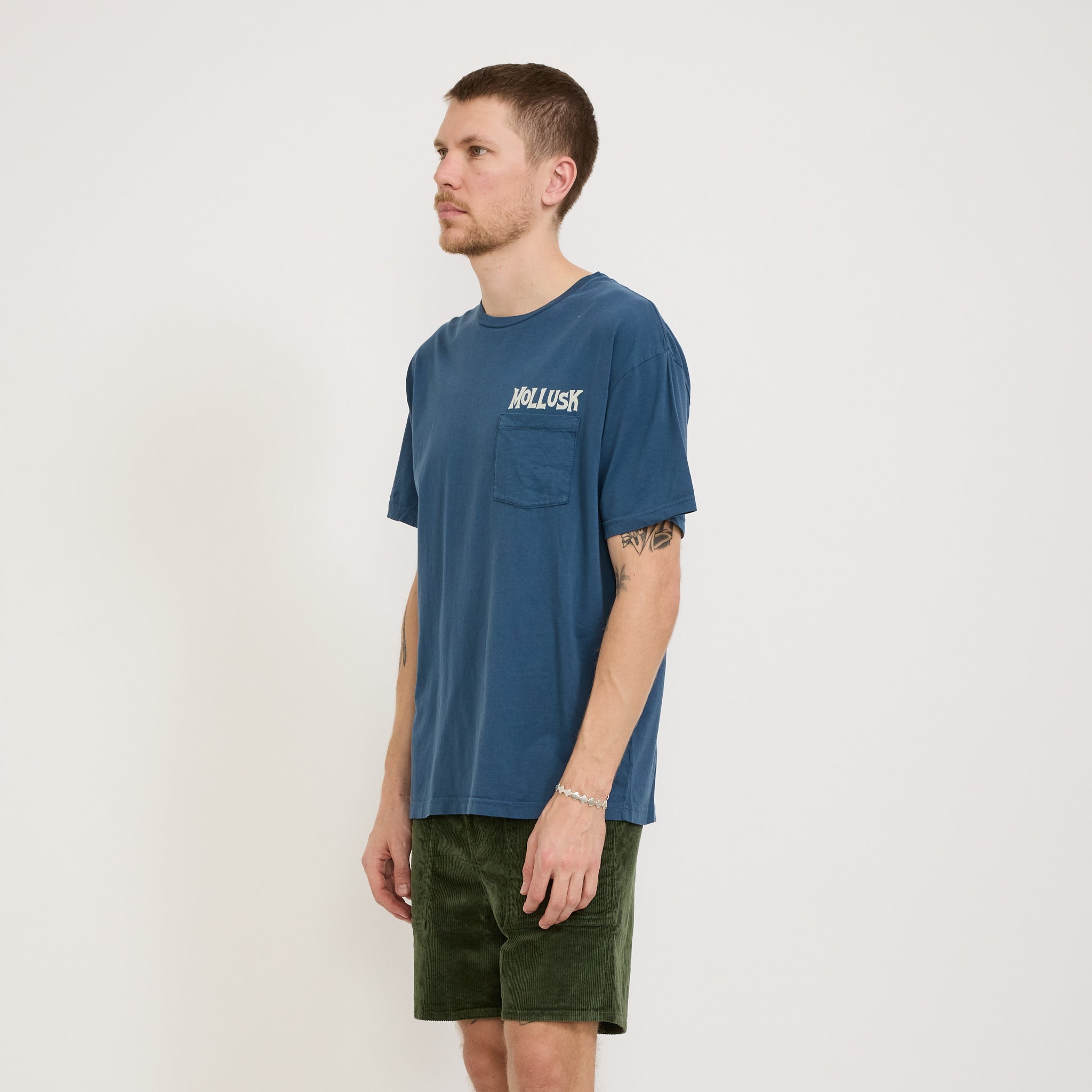 Smile Tee Navy Indigo
