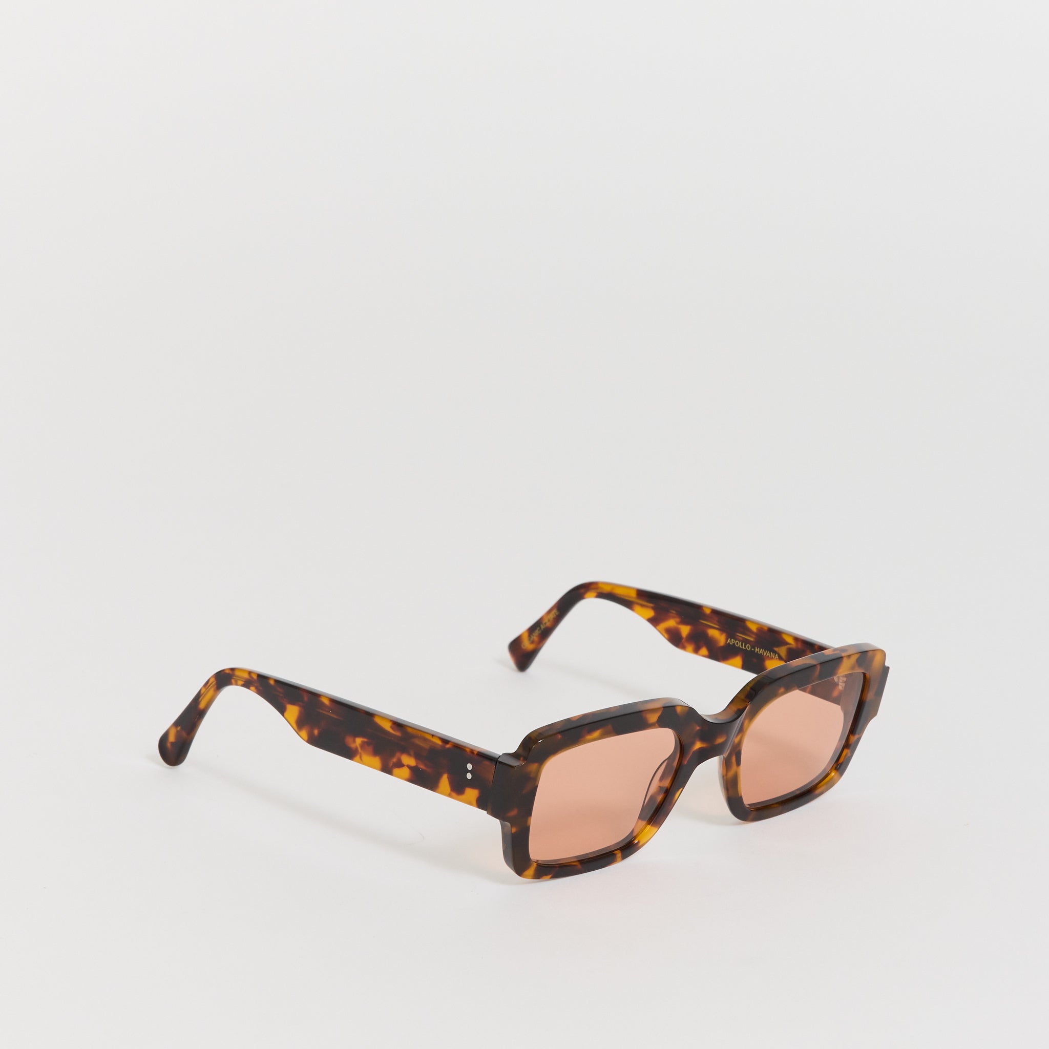 Apollo Havana | Orange Solid Lens