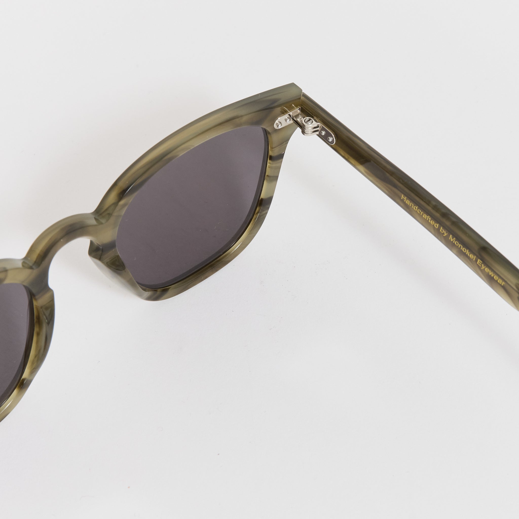 Monokel Eyewear | River Green Demi | Grey Solid Lens | Maplestore