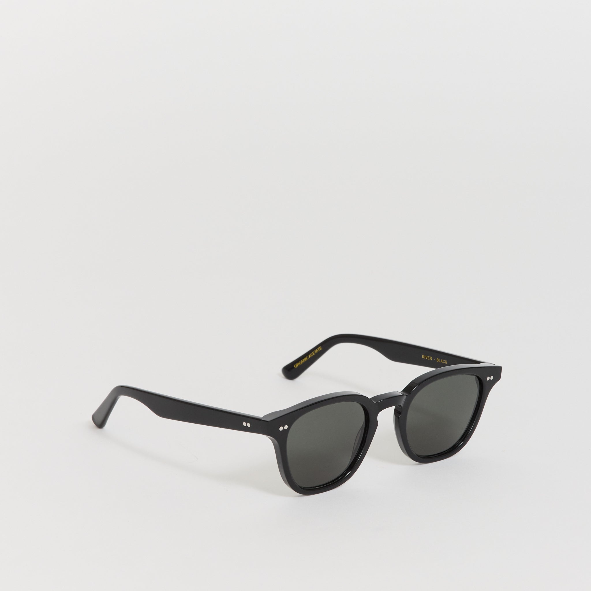 River Black | Green Solid Lens