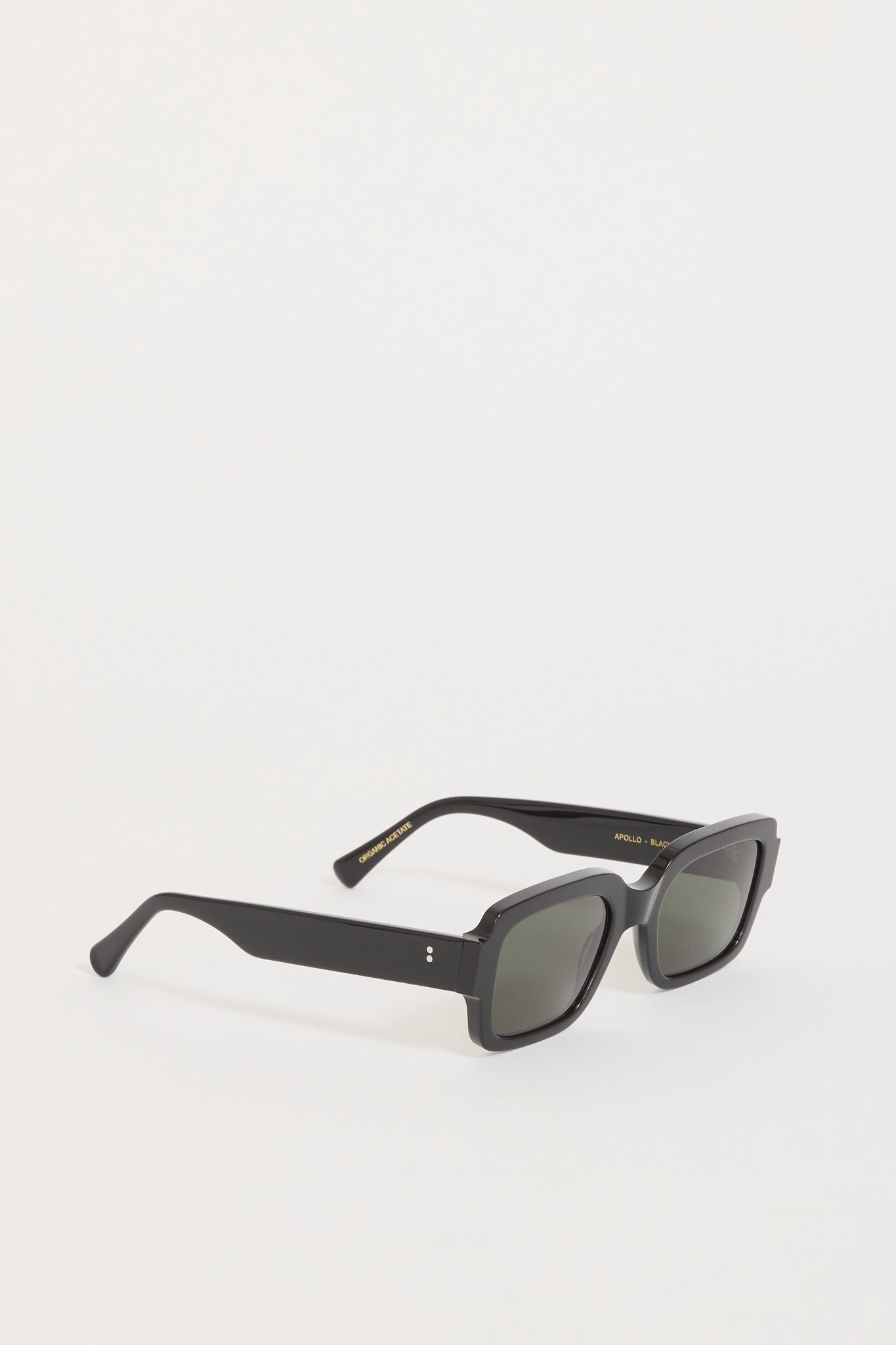 Monokel Eyewear | Apollo Black | Green Solid Lens | Maplestore