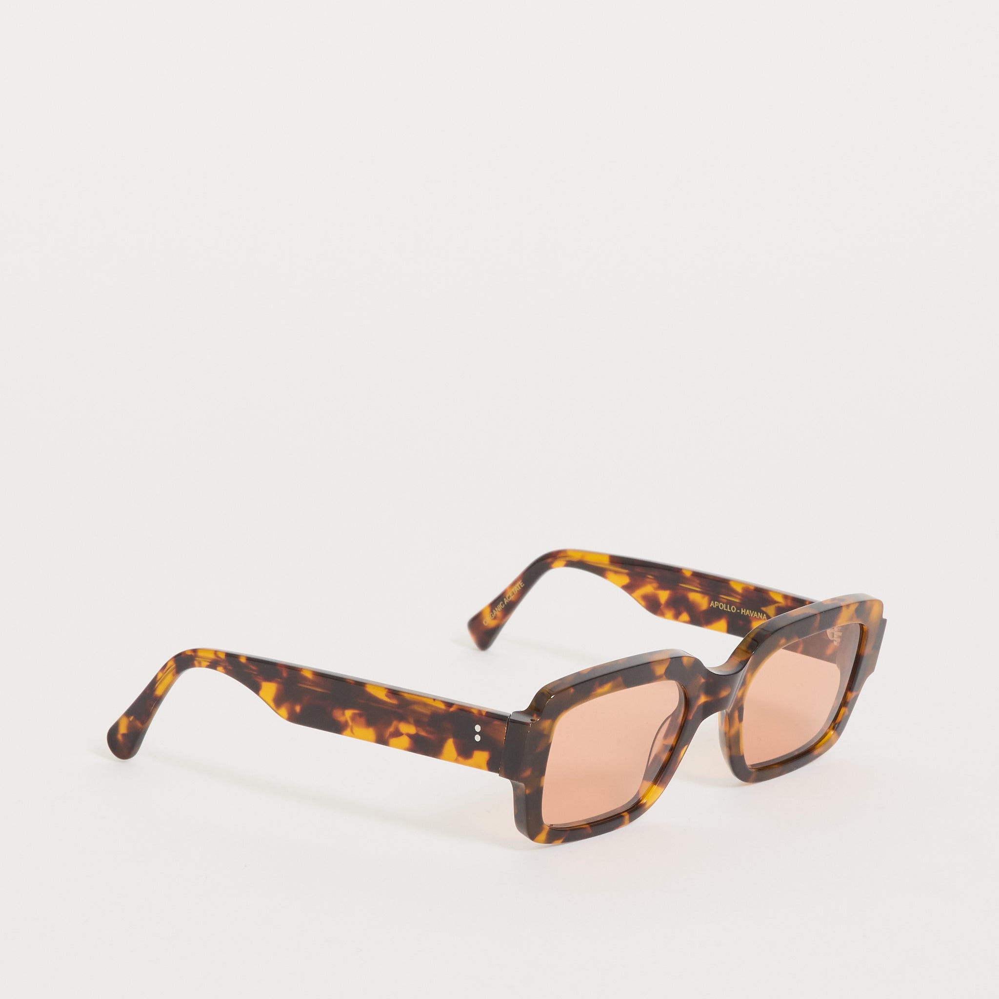 Apollo Havana | Orange Solid Lens