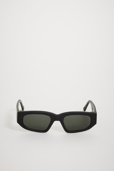 Monokel Eyewear | Eclipse Matte Black | Green Solid Lens | Maplestore
