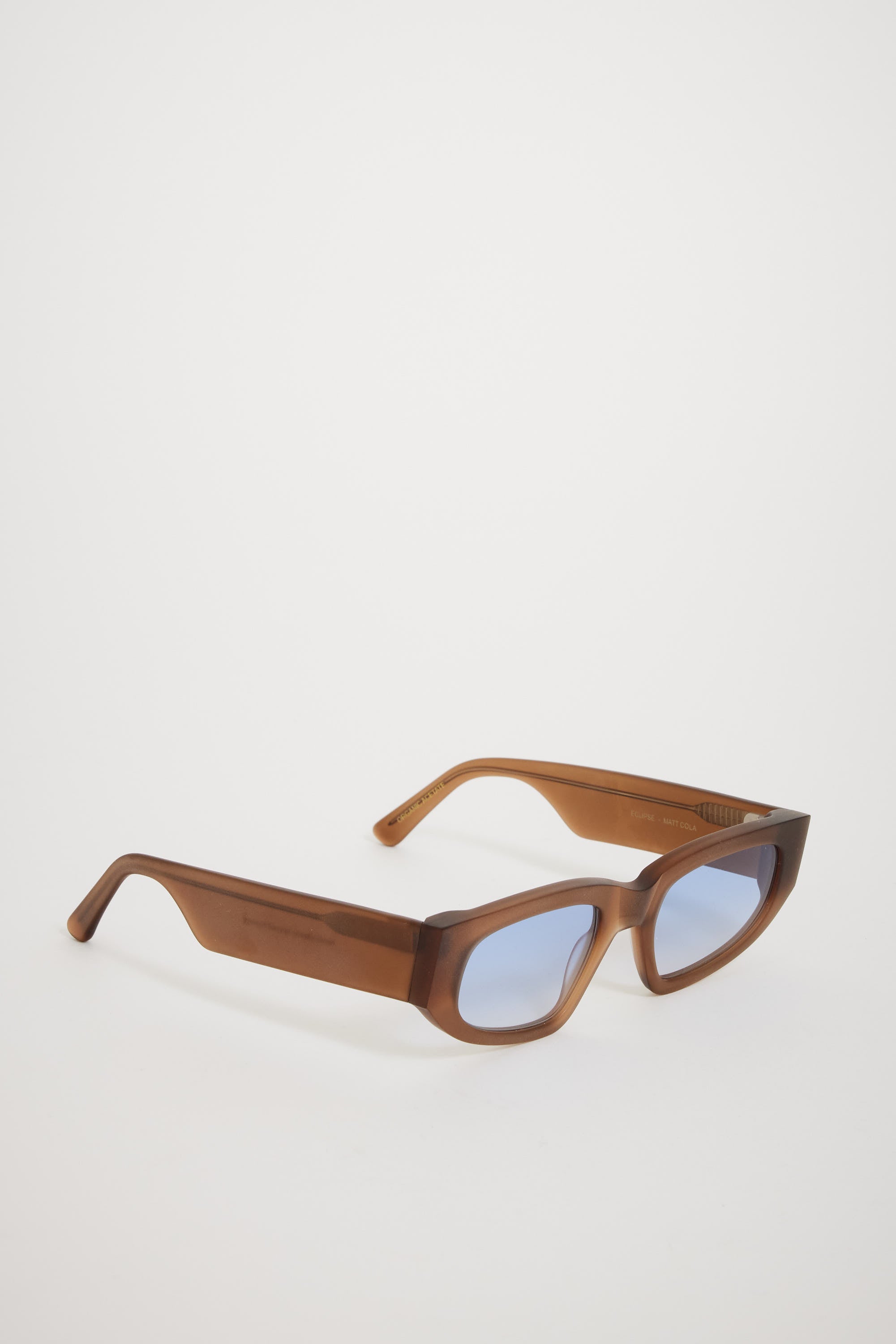 Monokel Eyewear | Eclipse Matte Cola | Blue Gradient Lens | Maplestore