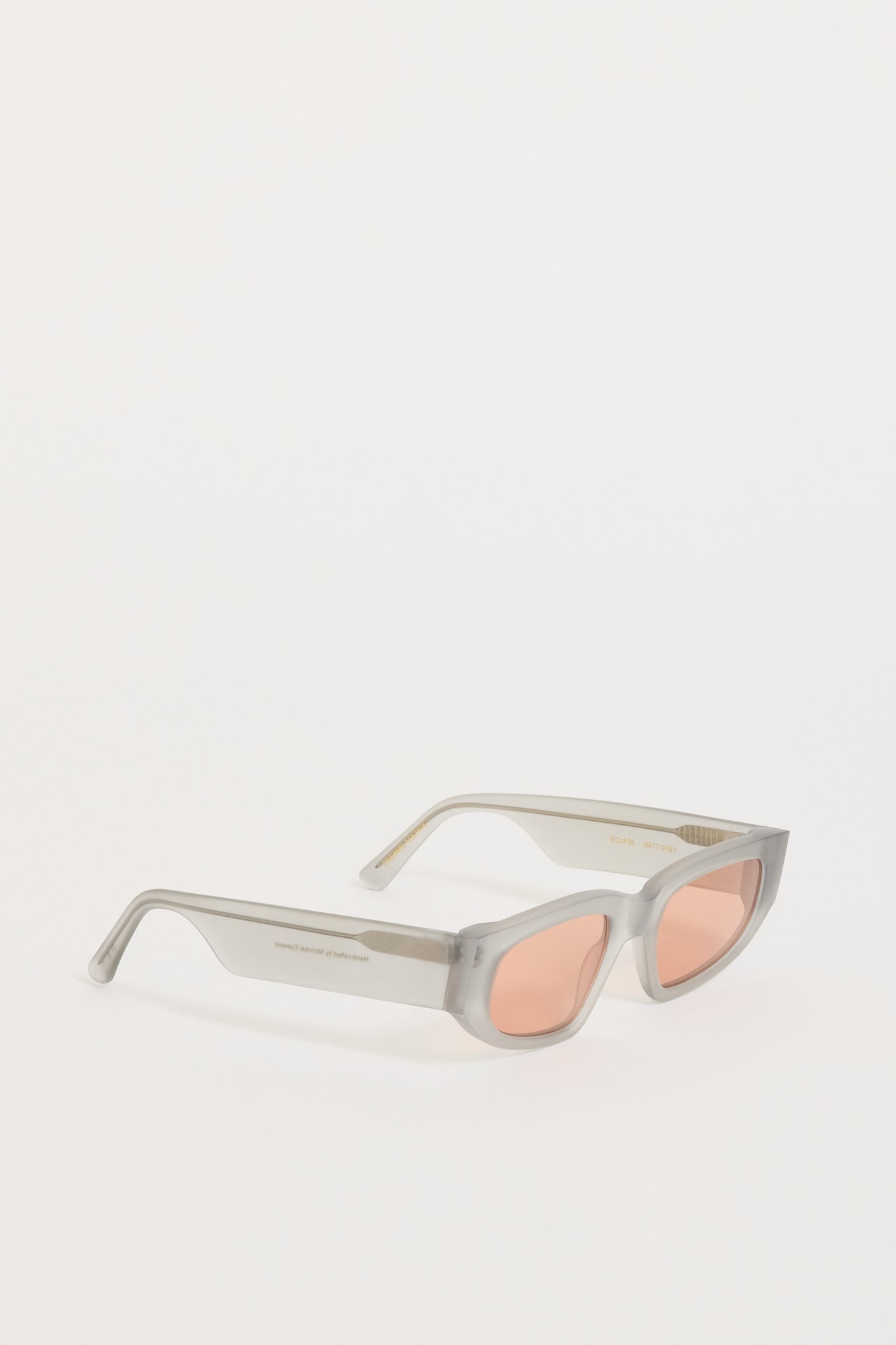 Monokel Eyewear | Eclipse Matte Grey | Orange Solid Lens | Maplestore