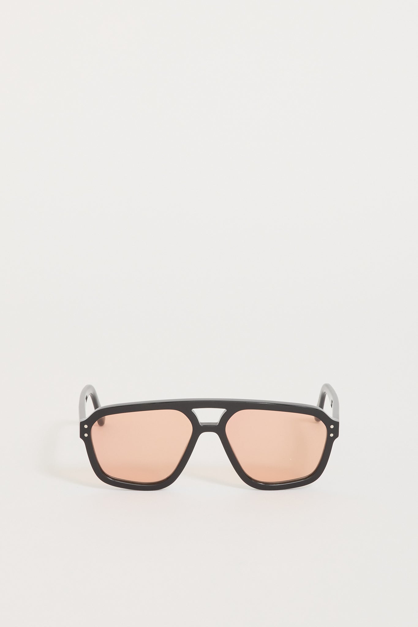 Monokel Eyewear | Jet Black | Orange Solid Lens | Maplestore