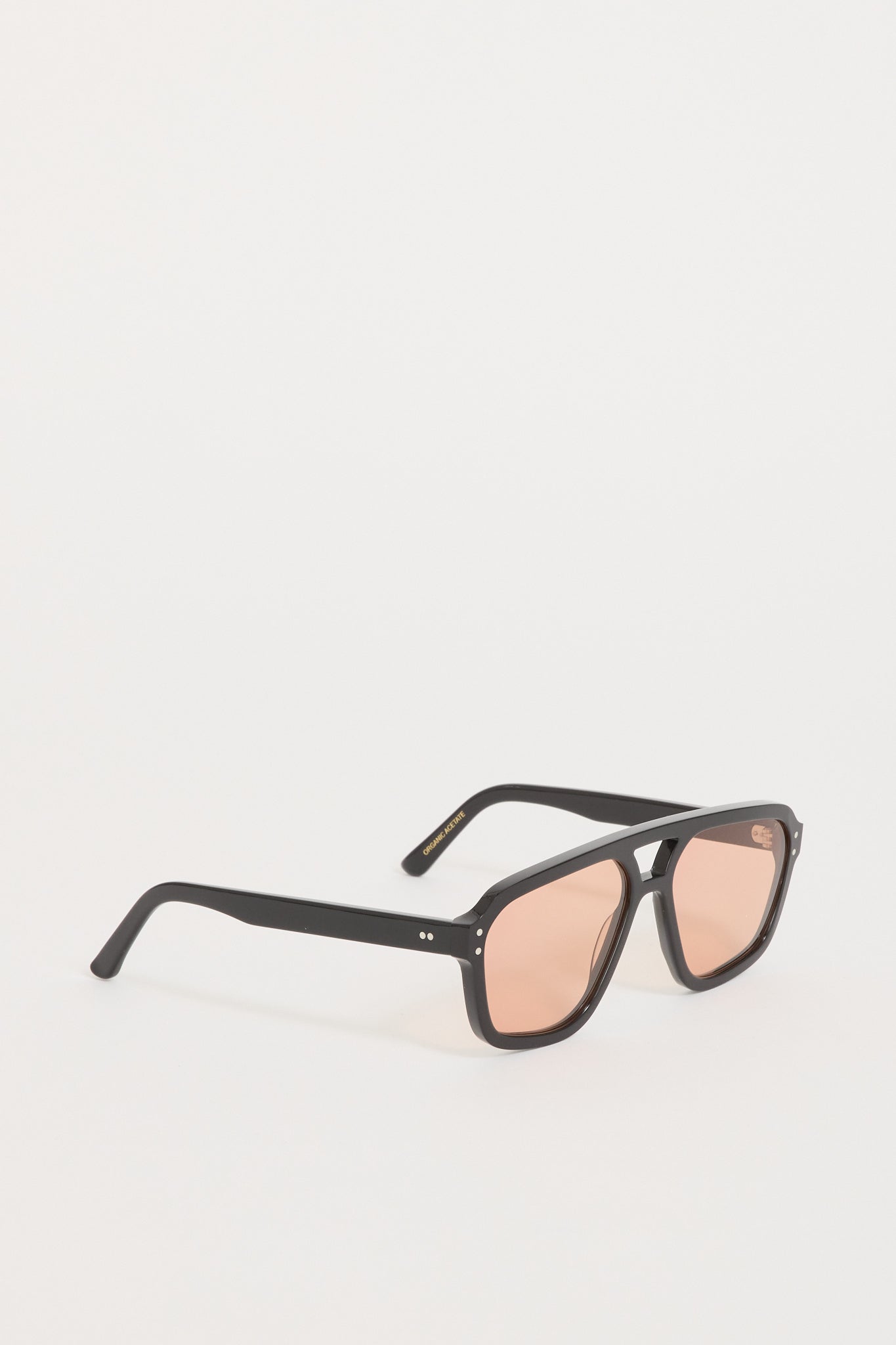 Monokel Eyewear | Jet Black | Orange Solid Lens | Maplestore