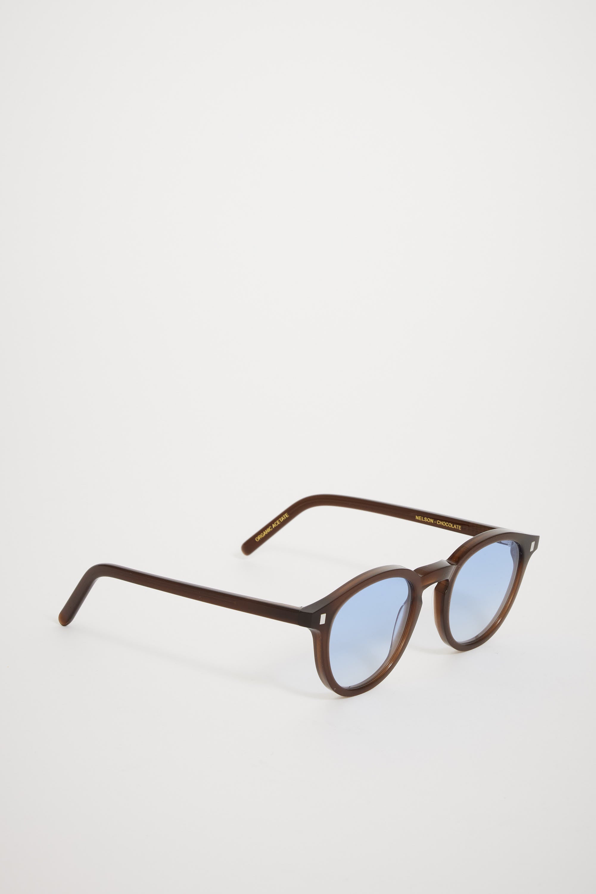 Monokel Eyewear | Nelson Chocolate | Blue Gradient Lens | Maplestore