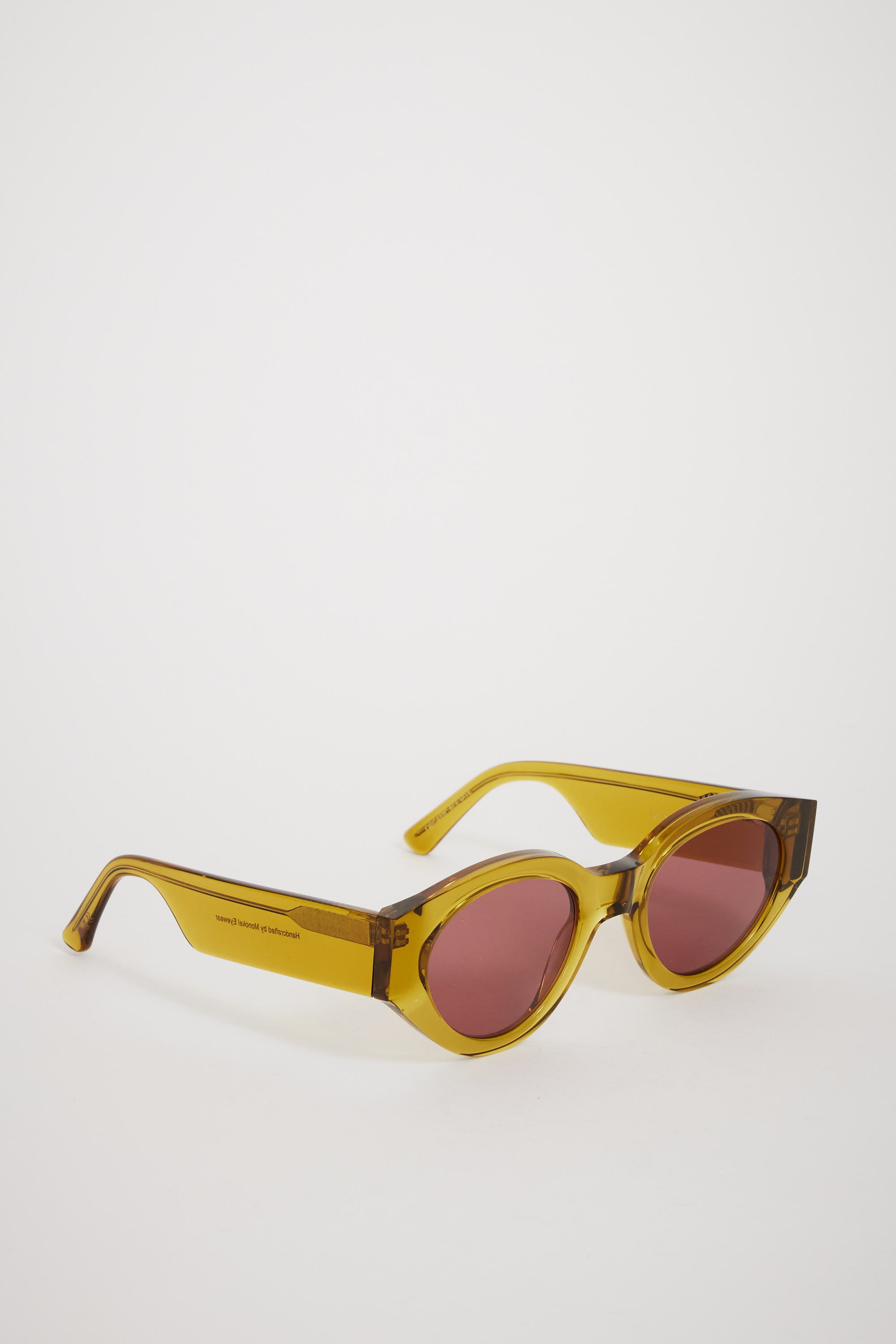 Monokel Eyewear | Polly Caramel | Pink Solid Lens | Maplestore