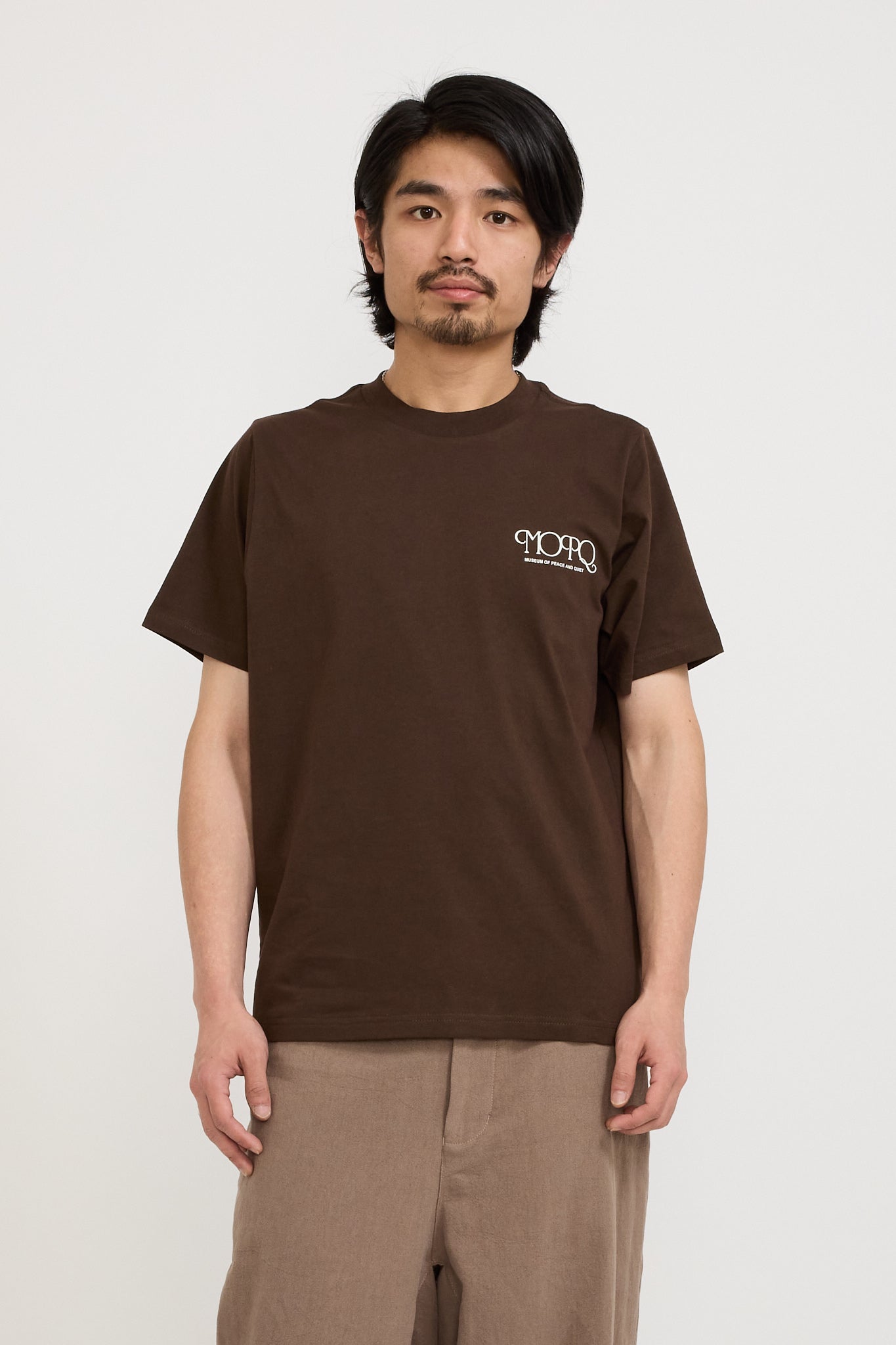 Museum of Peace & Quiet | Free Hand T-Shirt Brown | Maplestore