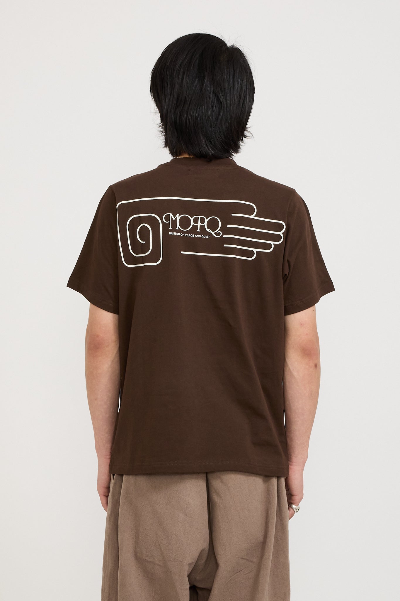 Museum of Peace & Quiet | Free Hand T-Shirt Brown | Maplestore