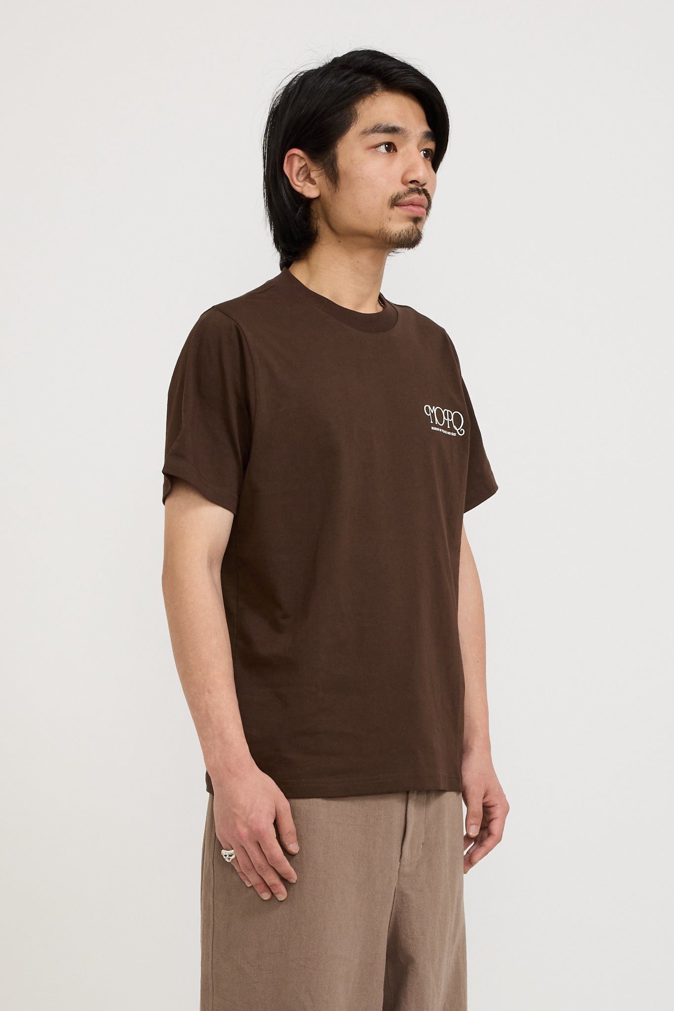 Museum of Peace & Quiet | Free Hand T-Shirt Brown | Maplestore