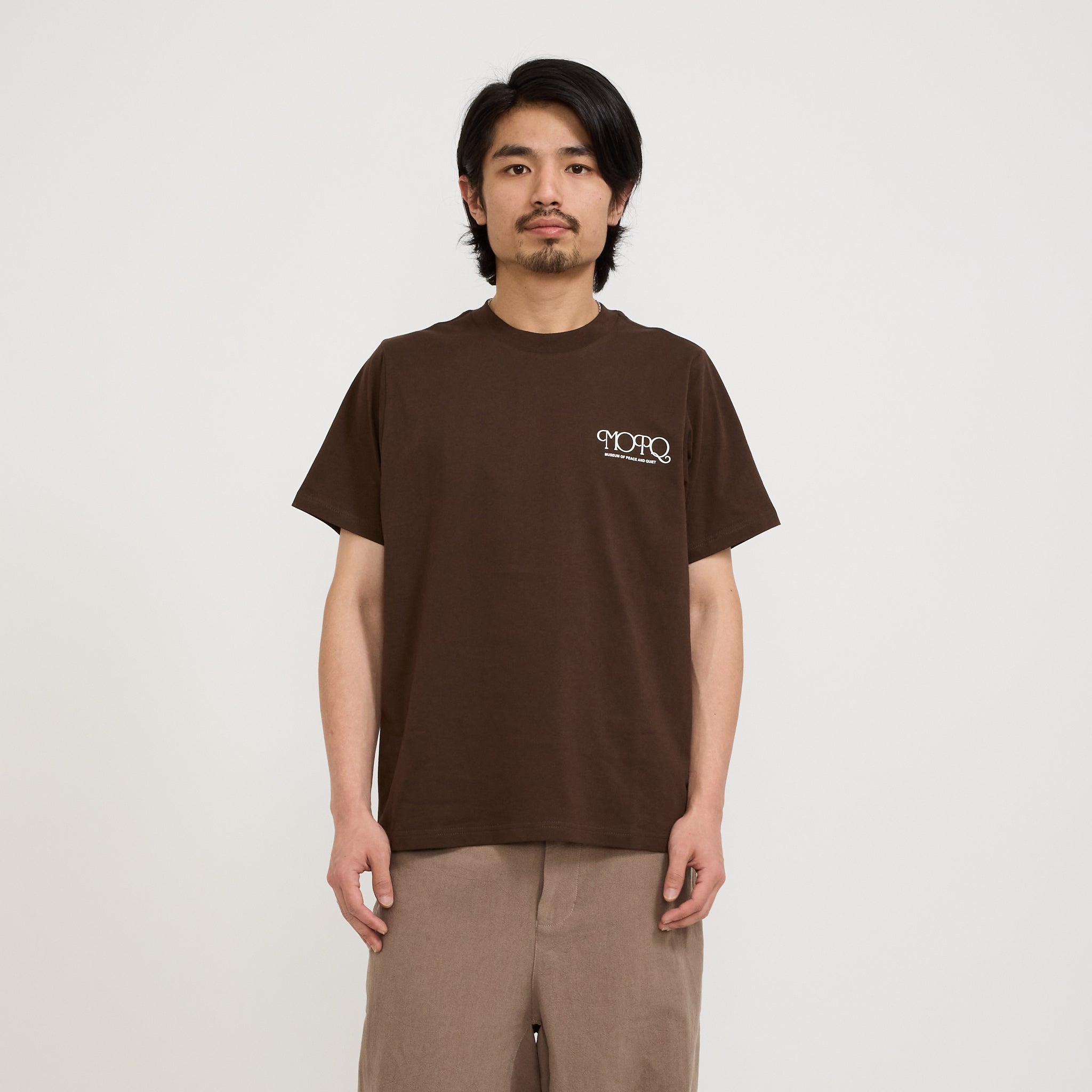 Museum of Peace & Quiet | Free Hand T-Shirt Brown | Maplestore