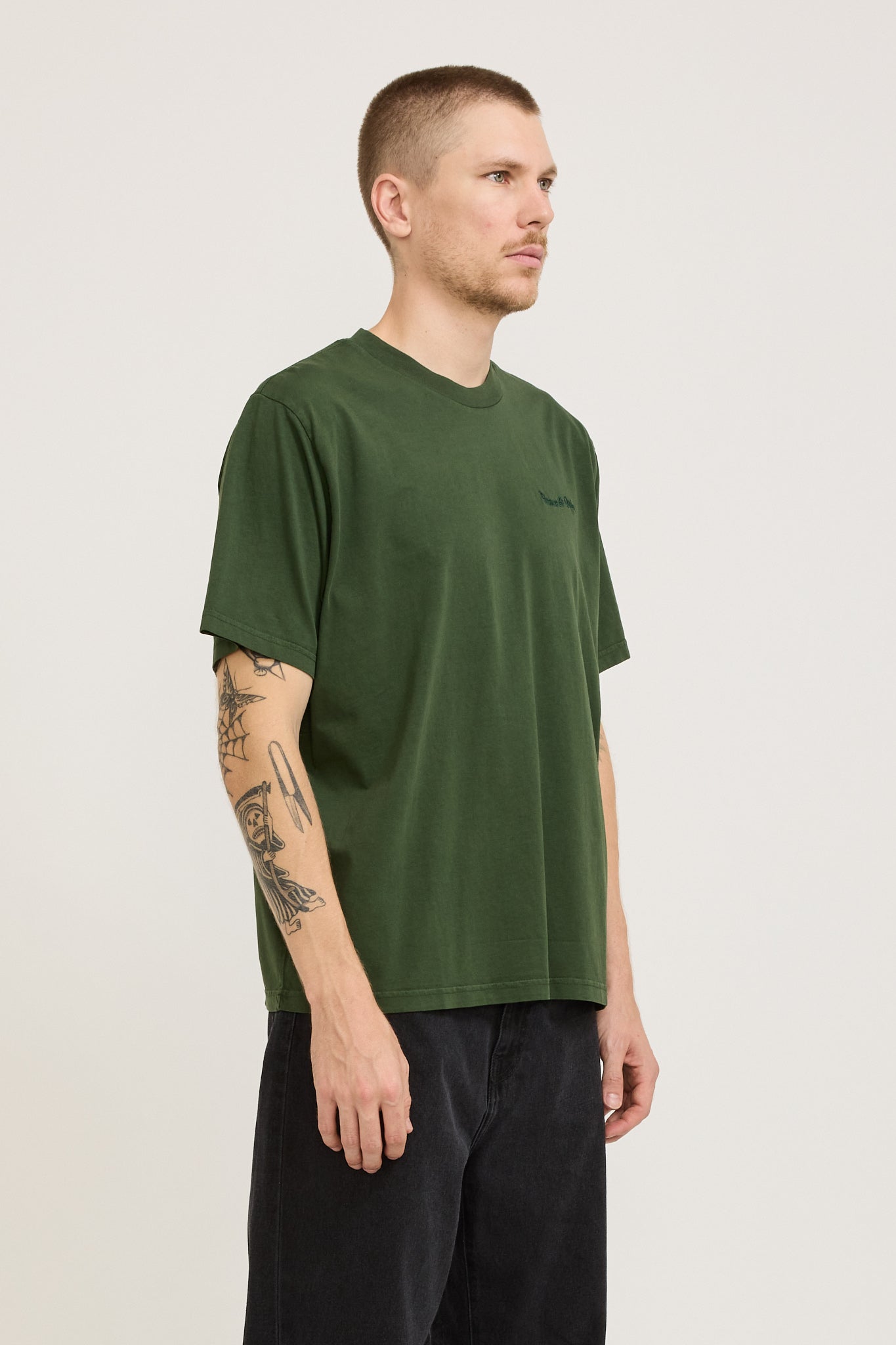 Wordmark Pigment Dyed T-Shirt Forest