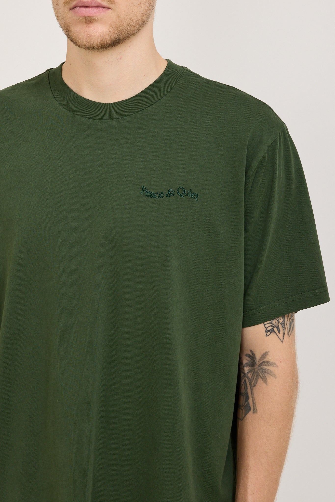 Wordmark Pigment Dyed T-Shirt Forest