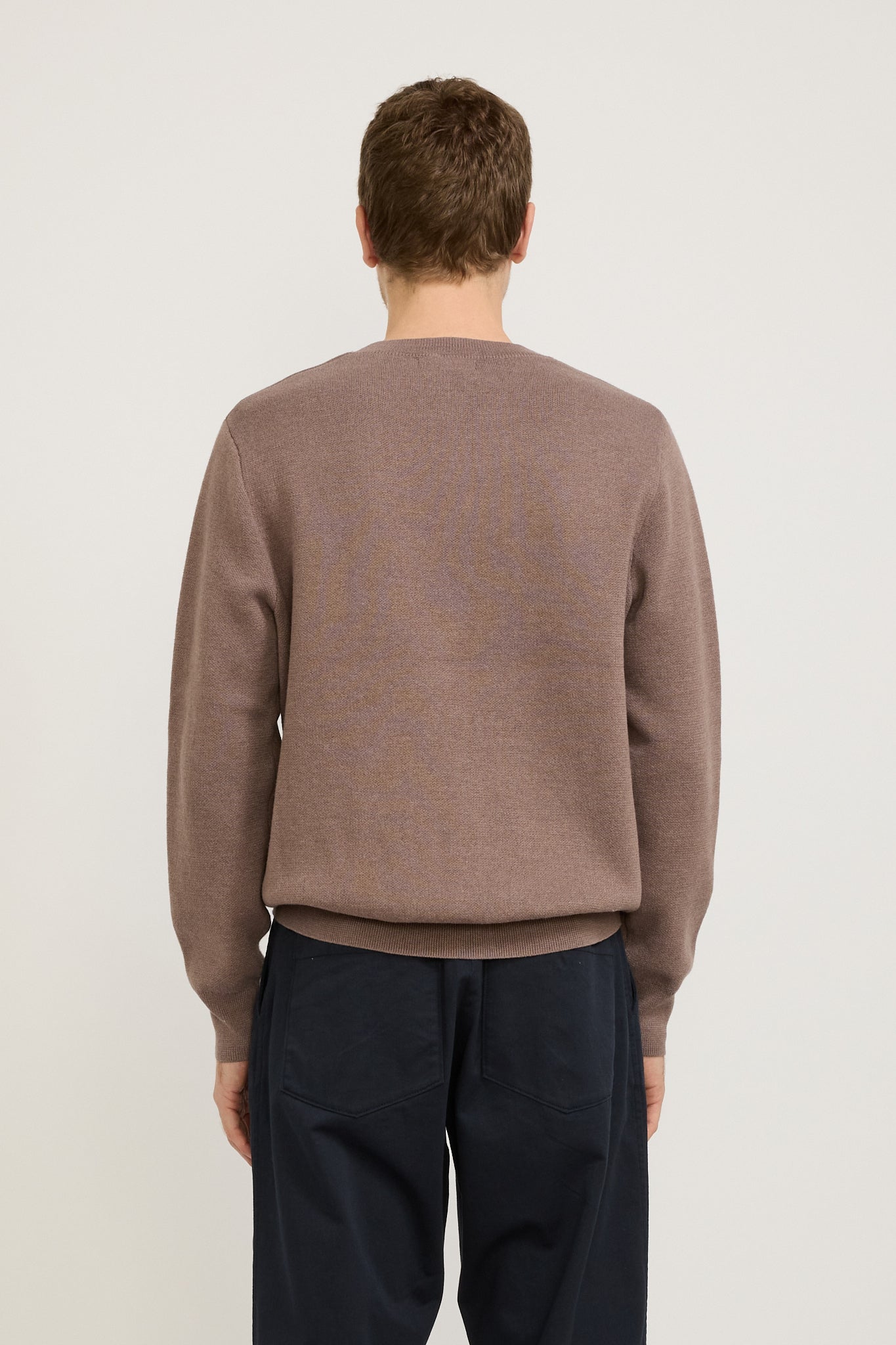 Museum of Peace & Quiet | Natural Jacquard Knit Sweater Clay | Maplestore