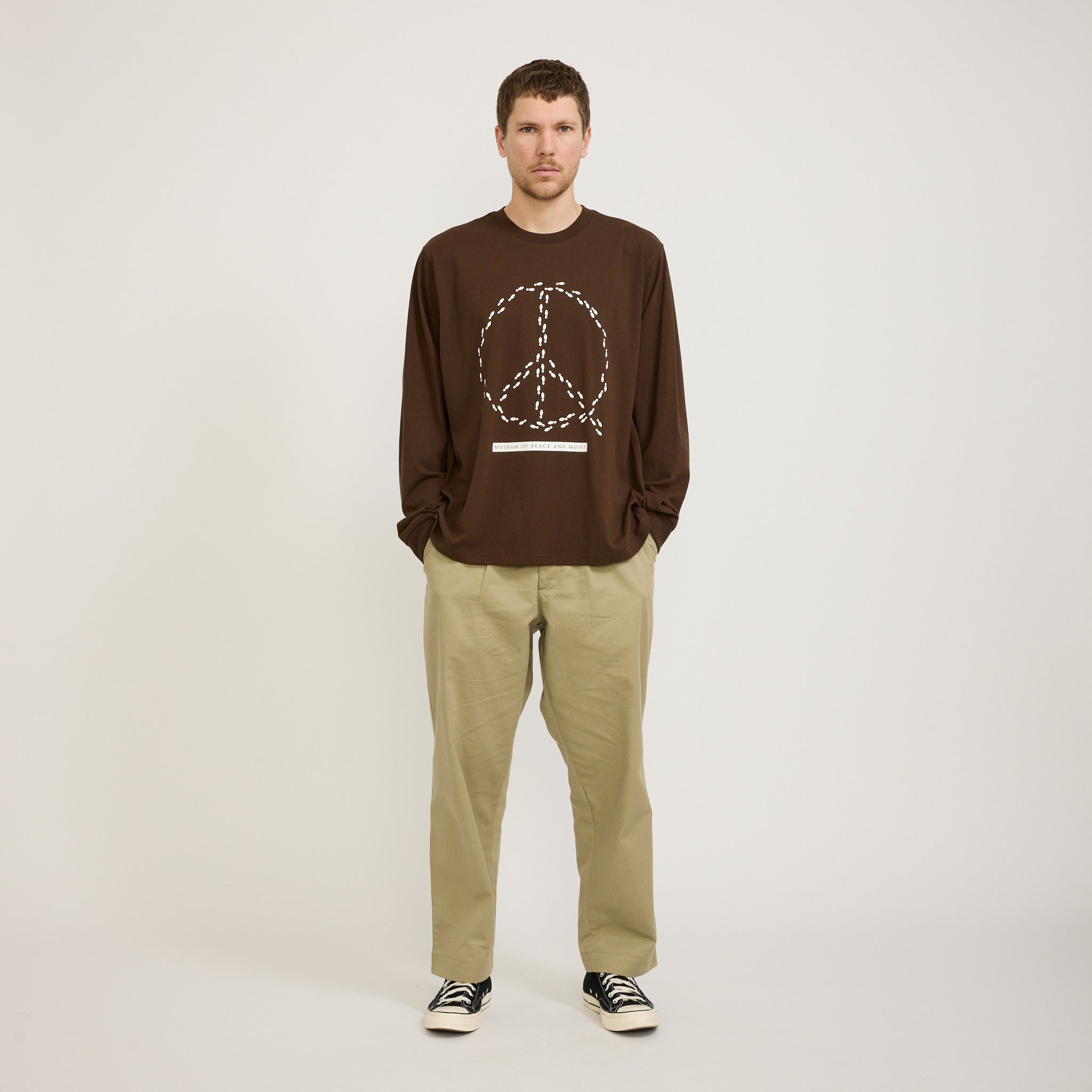 Peaceful Path L/S T-Shirt Brown