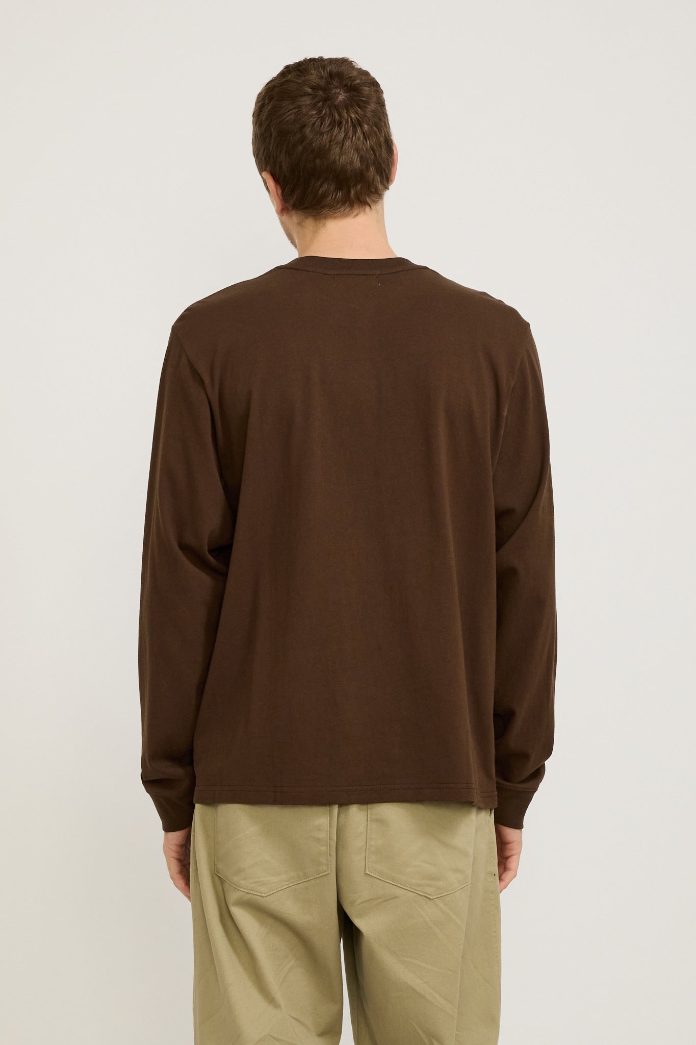 Museum of Peace & Quiet | Peaceful Path L/S T-Shirt Brown | Maplestore