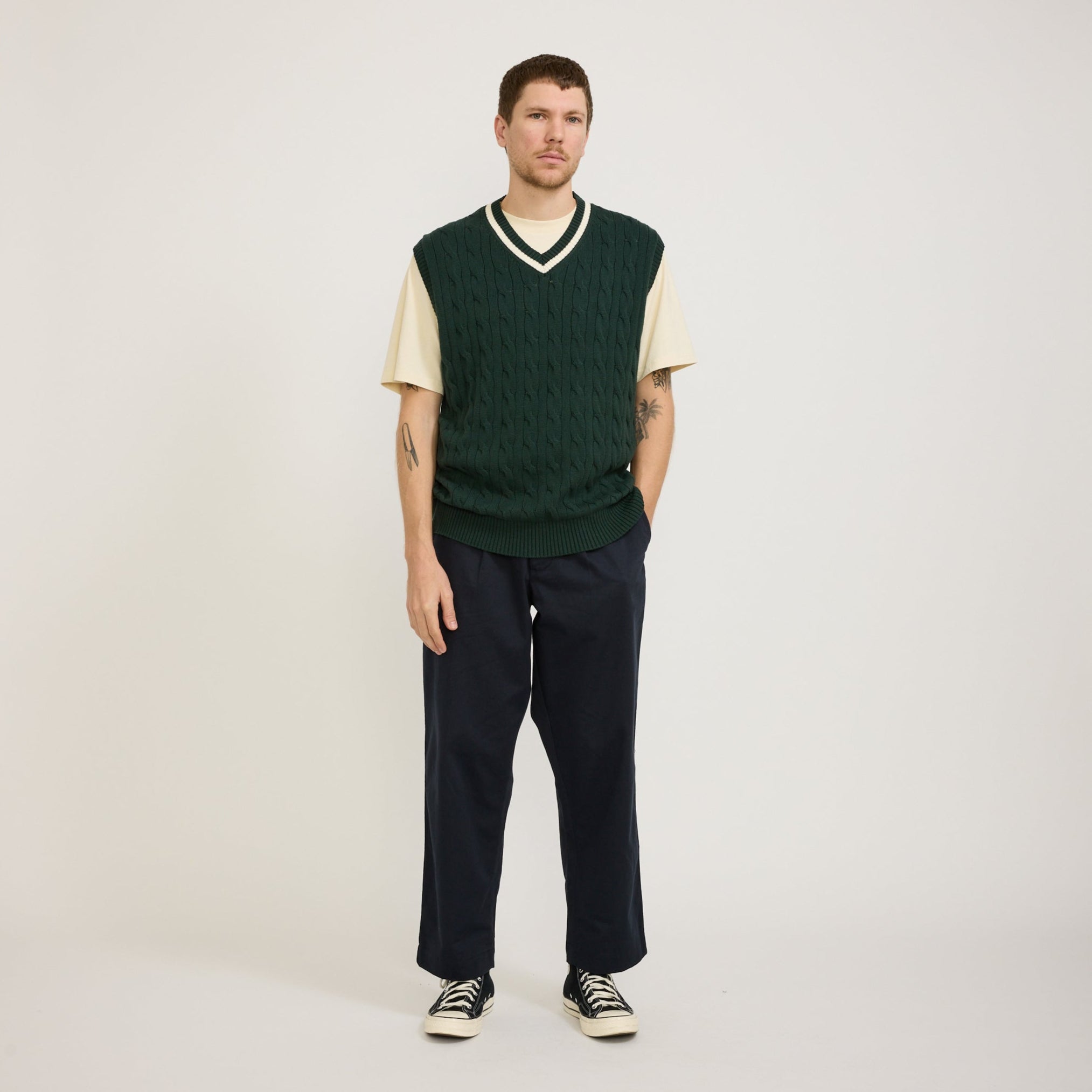 Museum of Peace & Quiet | School House Knit Vest Forest | Maplestore