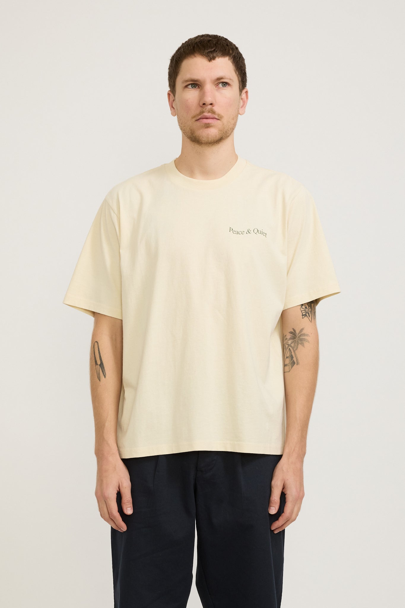 Museum of Peace & Quiet | Wordmark T-Shirt Bone | Maplestore