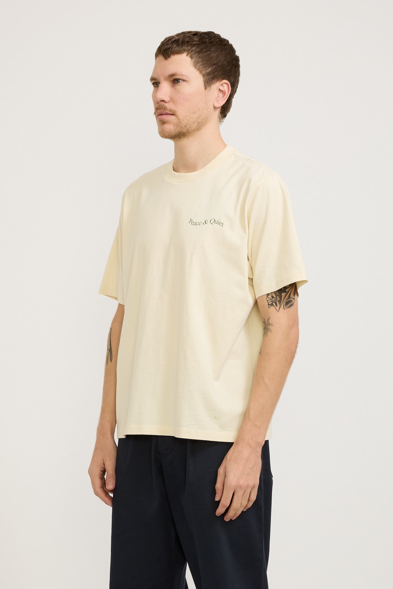 Museum of Peace & Quiet | Wordmark T-Shirt Bone | Maplestore