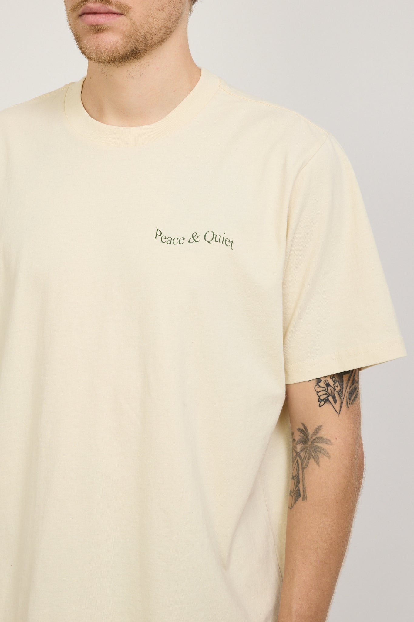 Museum of Peace & Quiet | Wordmark T-Shirt Bone | Maplestore