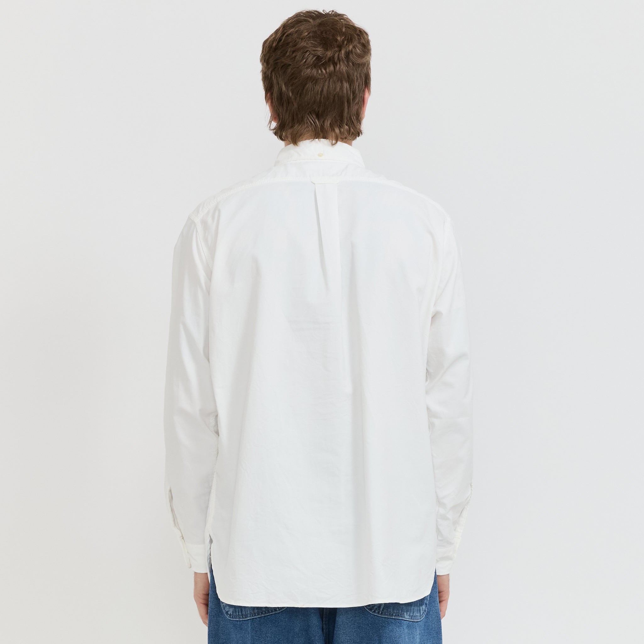 Button Down Wind Shirt White