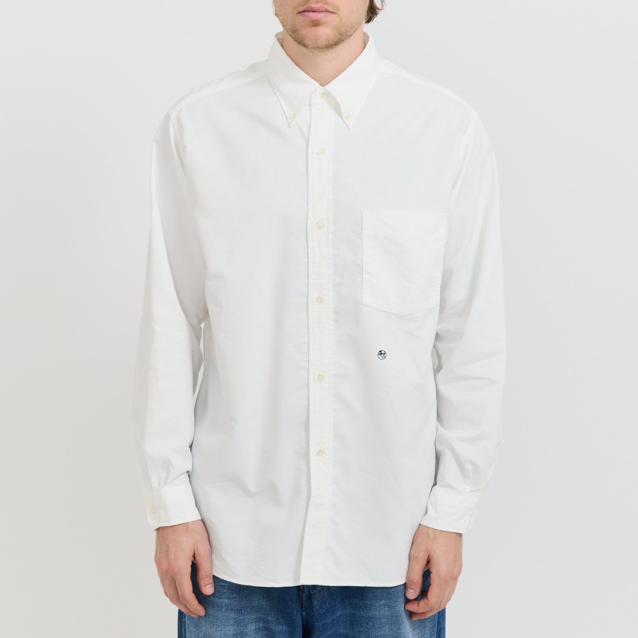 Button Down Wind Shirt White
