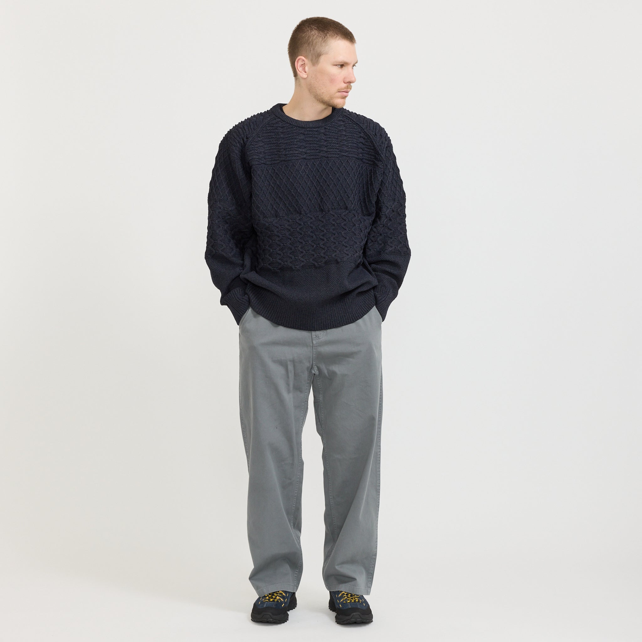 Crew Neck Sweater Dark Navy