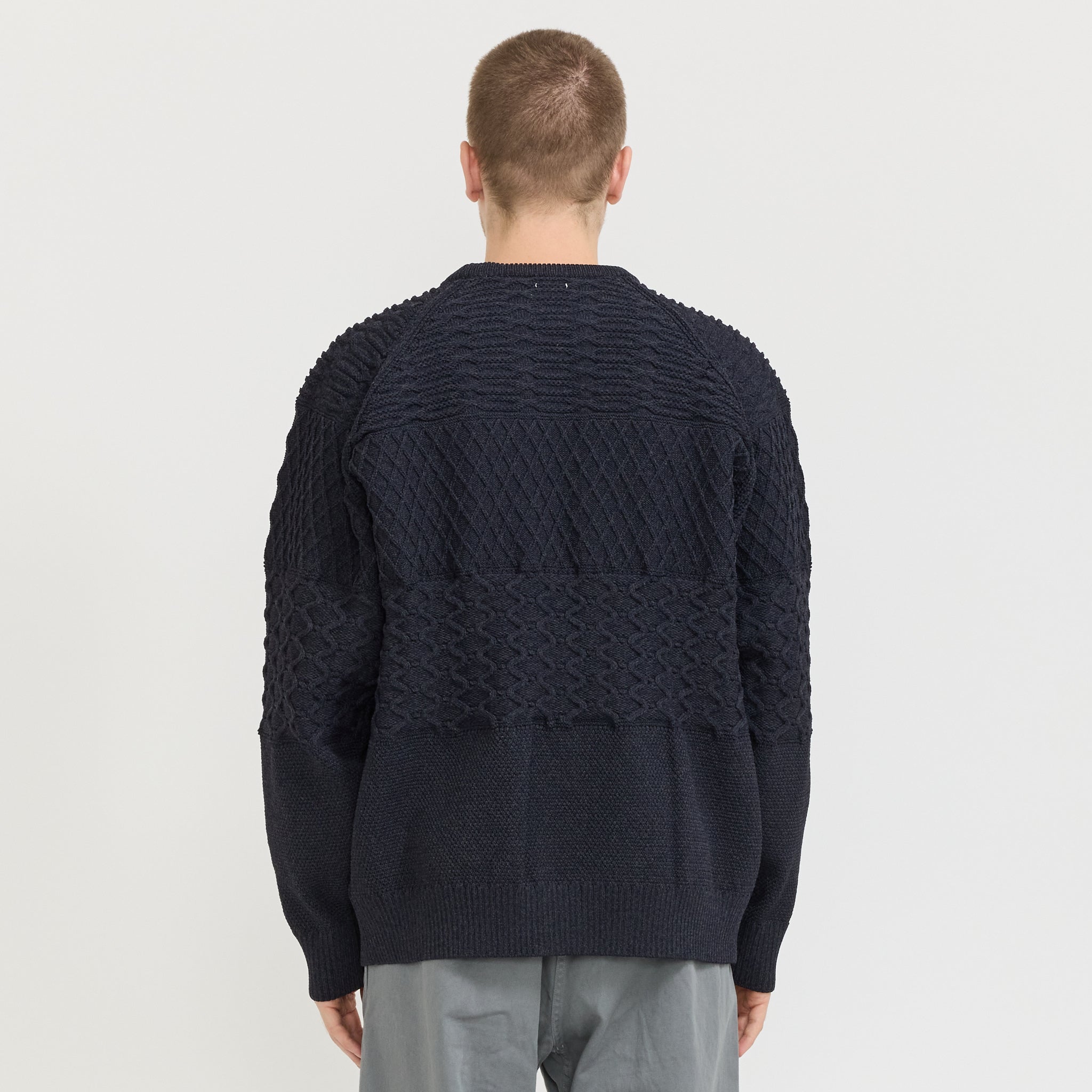 トップス nanamica 7G Crew Neck Sweater Nanamica Crew Neck Sweater Dark Navy | Maplestore