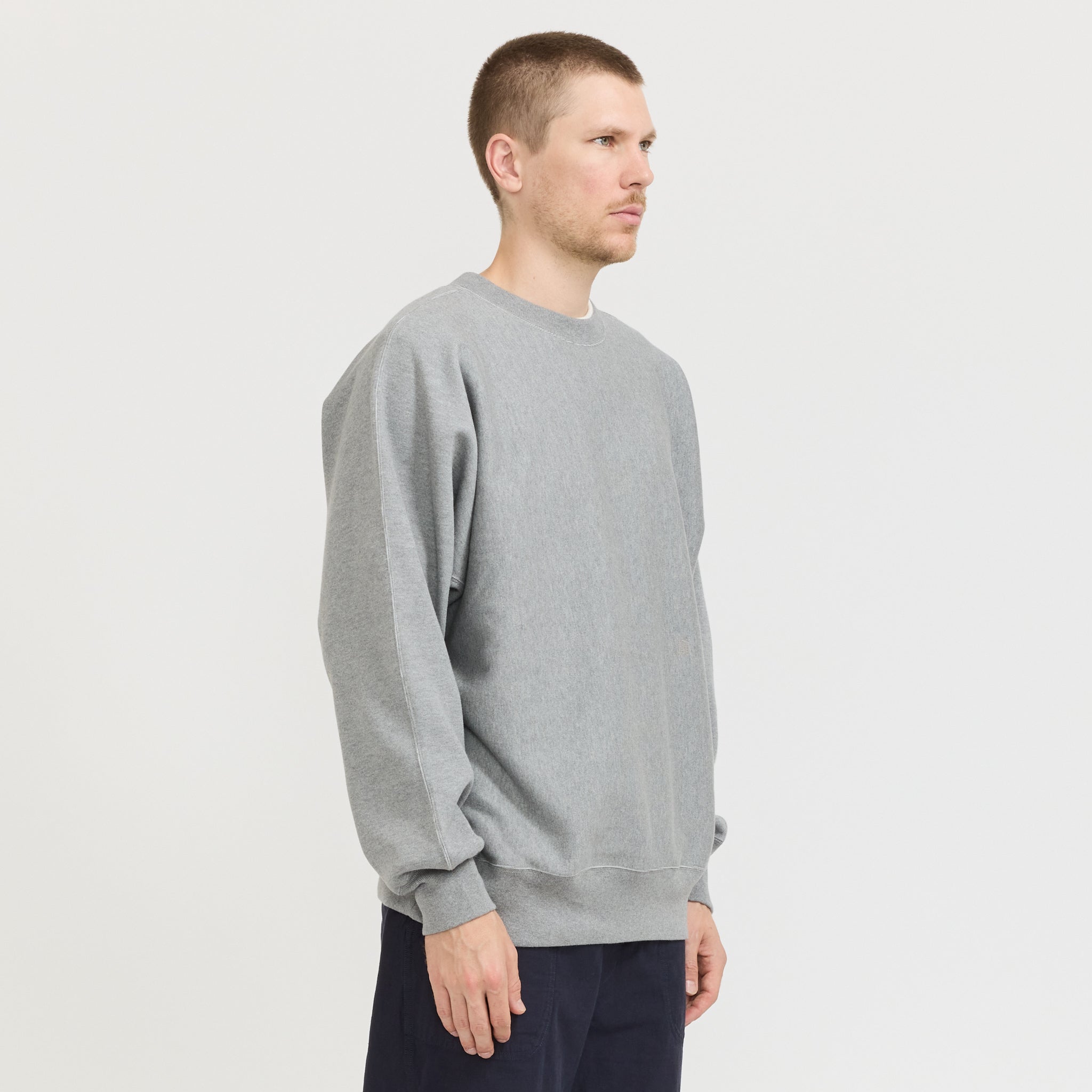 Crew Neck Sweat Heather Grey