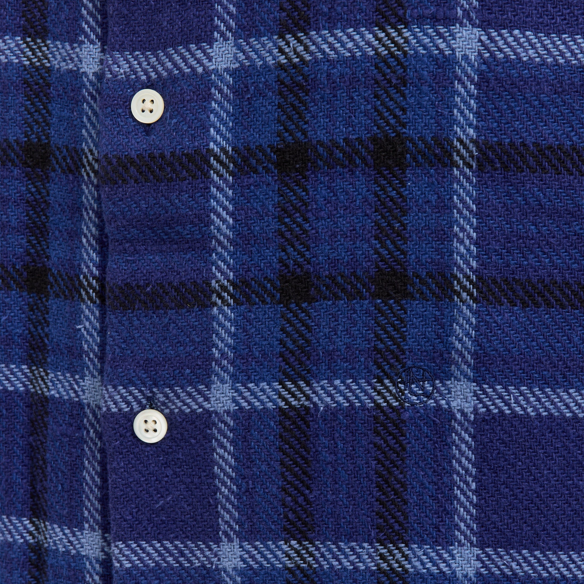 Heavy Flannel Shirt Navy