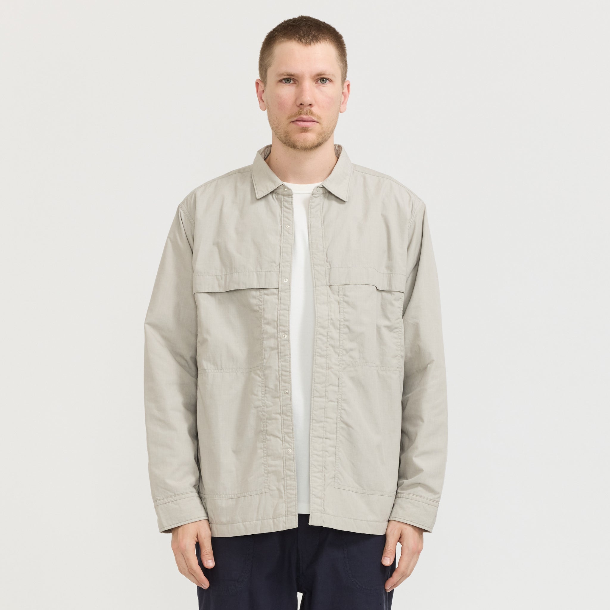 Insulation Shirt Jacket Beige | Maplestore Insulation Shirt Jacket Beige | Maplestore